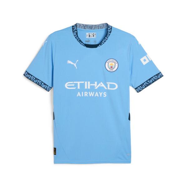 PUMA Manchester City 24/25 Men's Replica Home Soccer Jersey in Team Light Blue/Marine Blue Product Image
