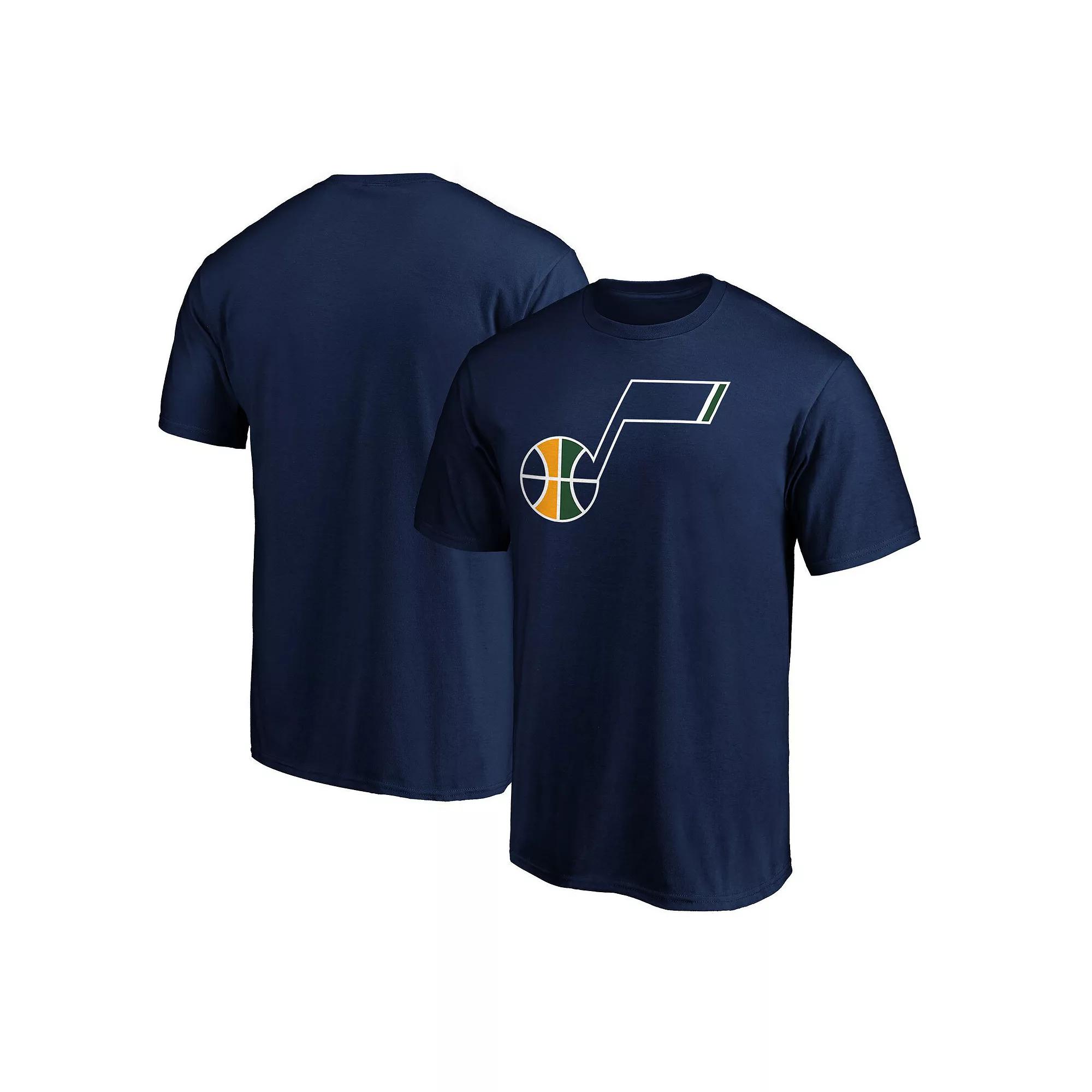 Men's Fanatics Branded Navy Utah Jazz Primary Team Logo T-Shirt,  Product Image