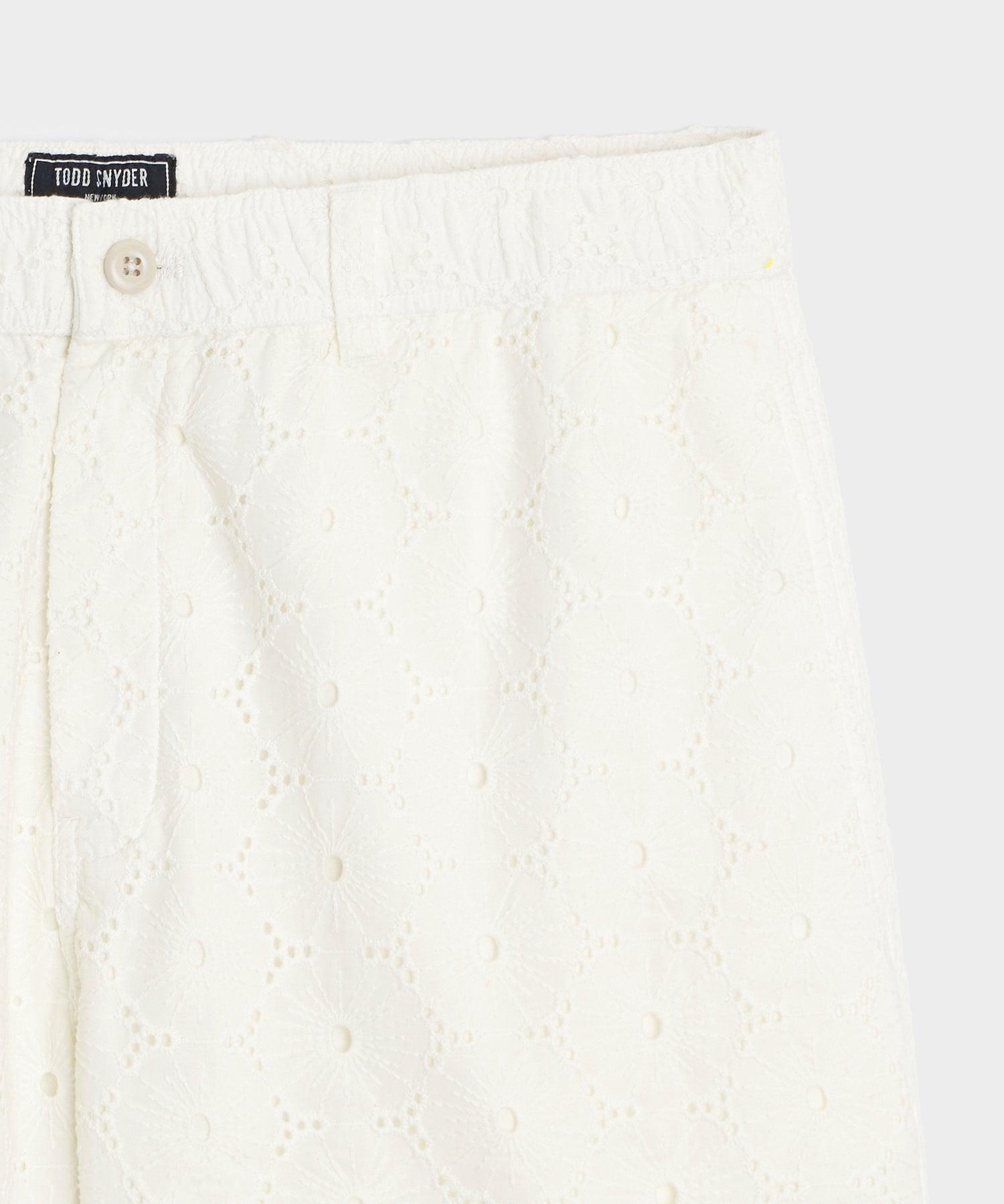 5" Embroidered Cotton Beachcomber Short Product Image