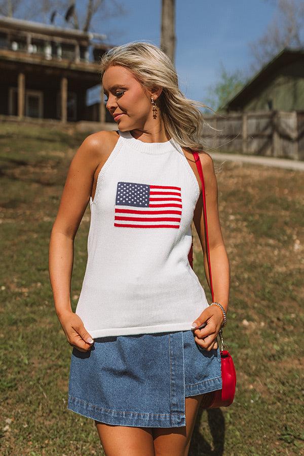 Americana Charm Knit Top Product Image