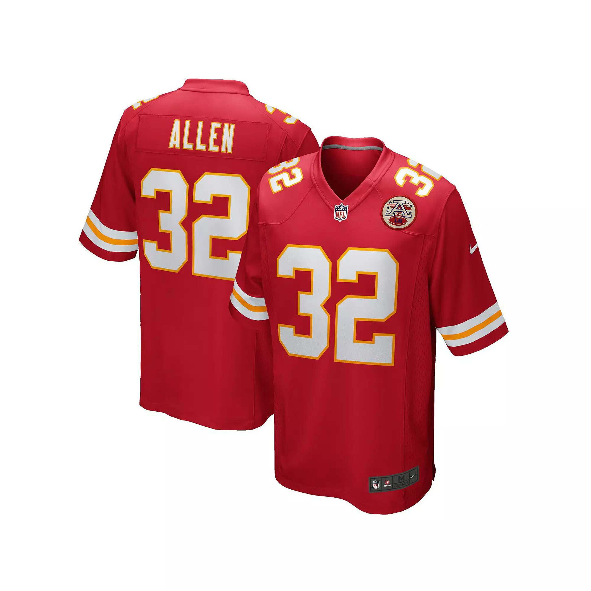 Men's Nike Marcus Allen Red Kansas City Chiefs Game Retired Player Jersey,  Product Image