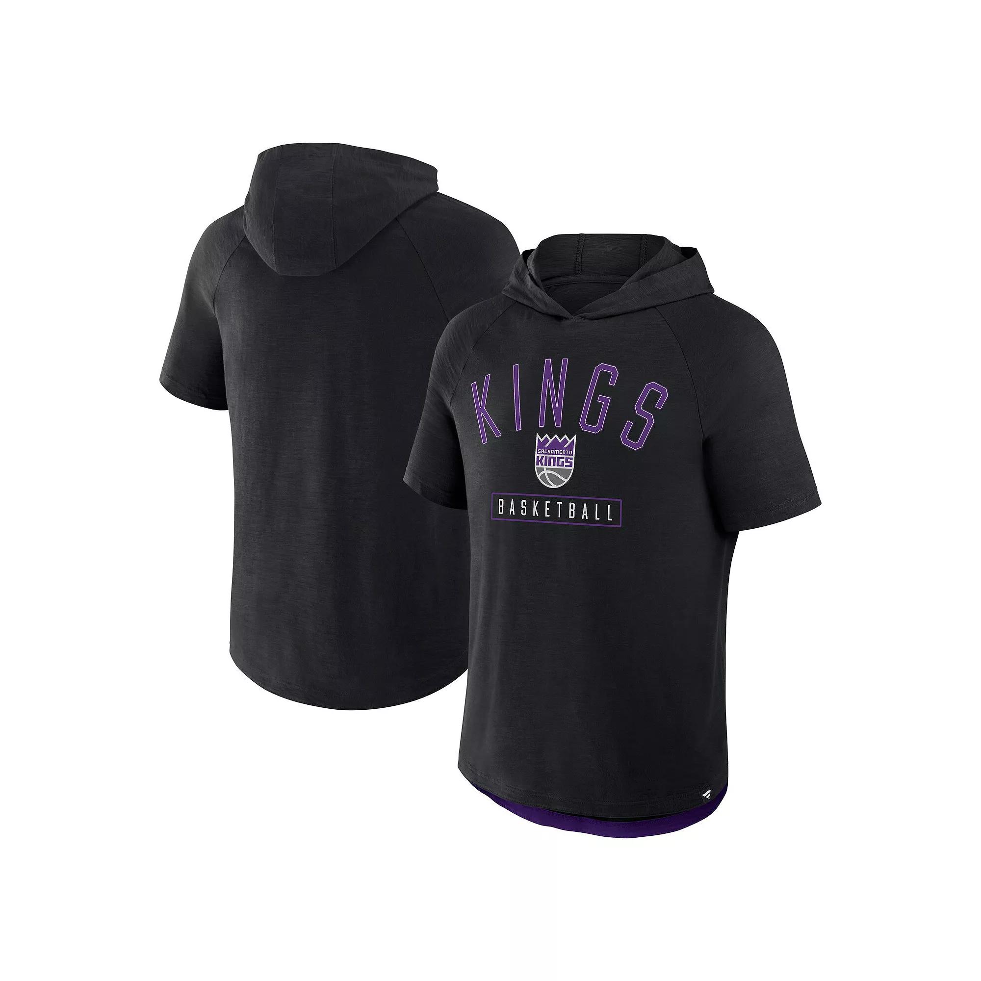 Men's Fanatics Black Sacramento Kings Pass Legend Hooded T-Shirt, Size: Large, Kng Black Product Image