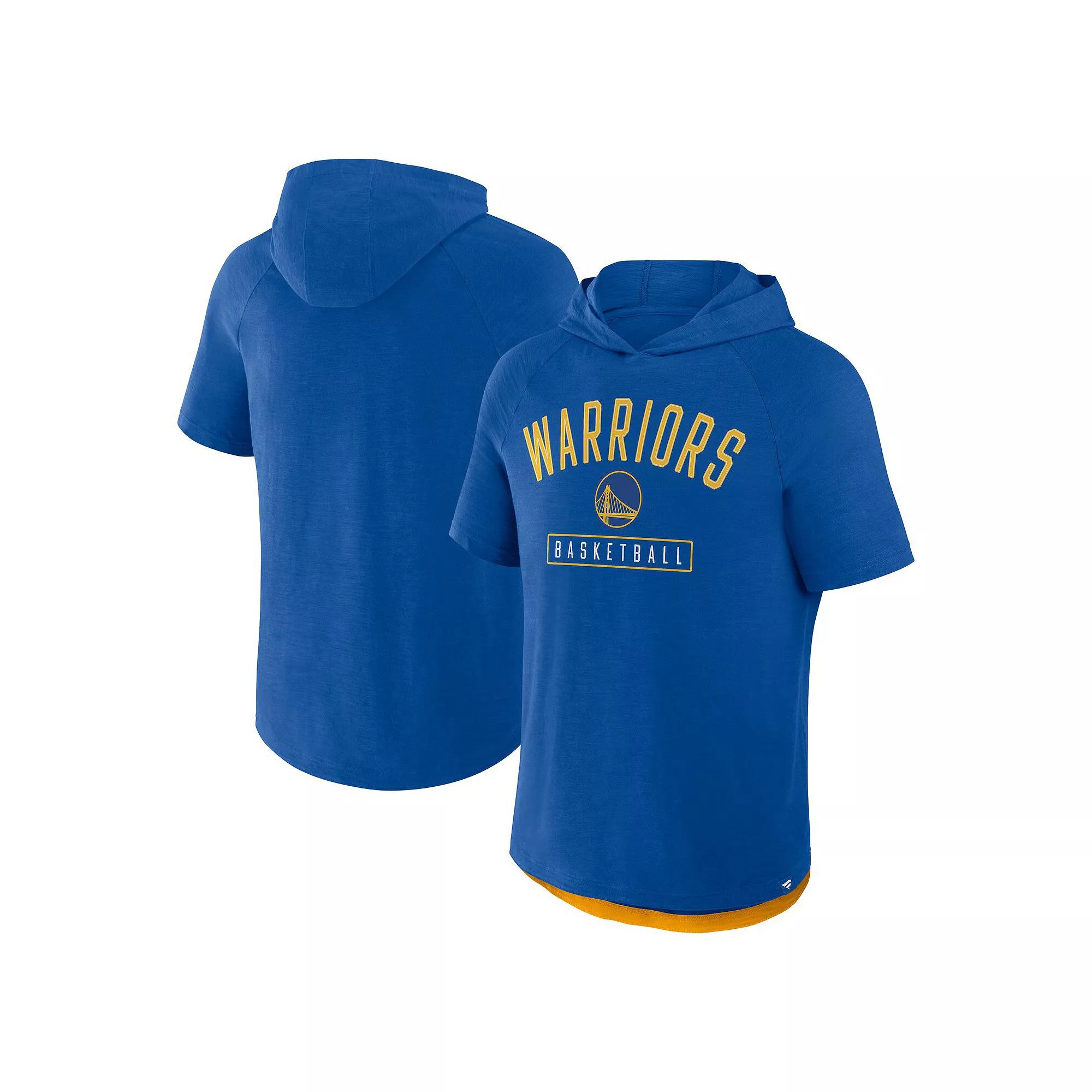 Men's Fanatics Deep Royal Golden State Warriors Pass Legend Hooded T-Shirt, Size: Large, Team Product Image