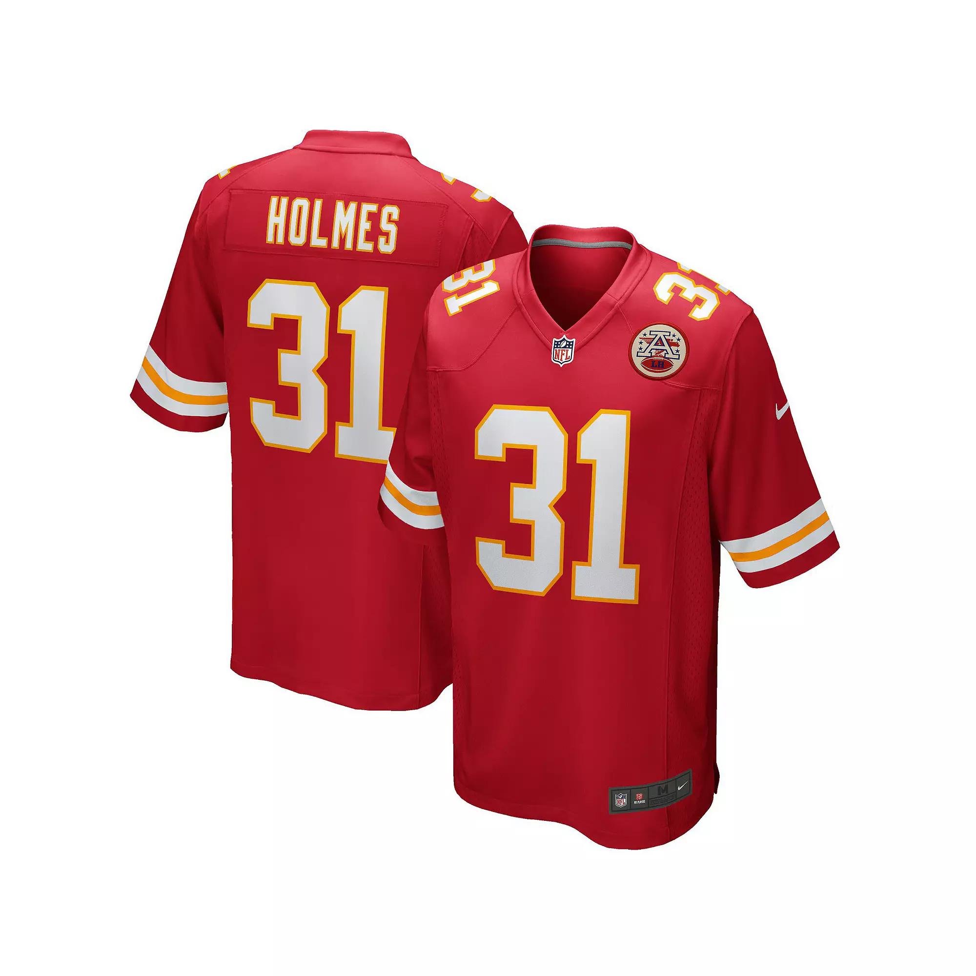 Men's Nike Priest Holmes Red Kansas City Chiefs Game Retired Player Jersey,  Product Image