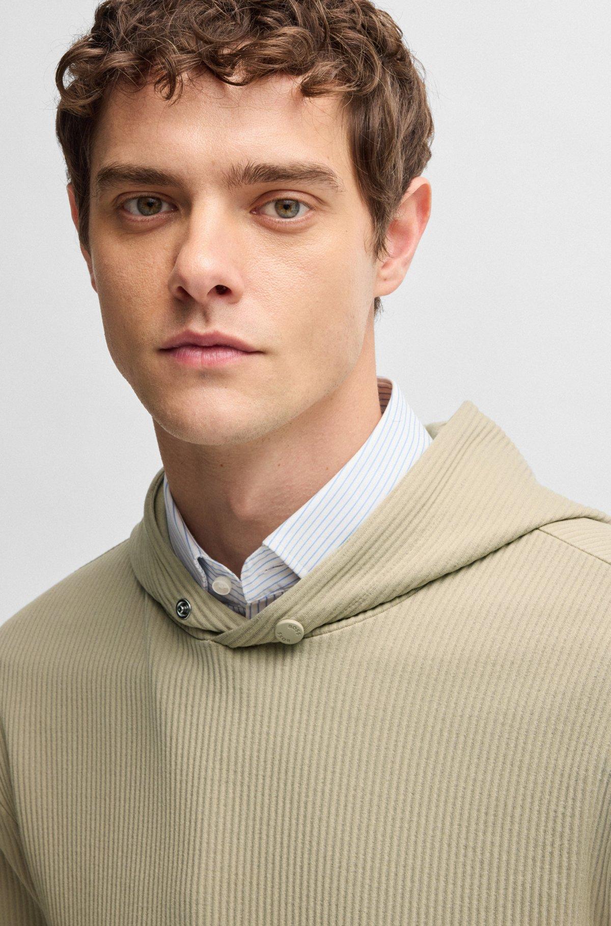  hoodie with striped structure Product Image