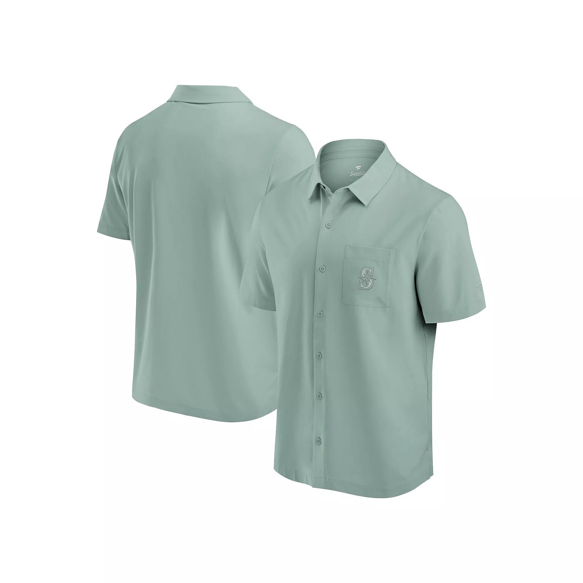 Men's Fanatics Green Seattle Mariners Front Office Button-Up Shirt,  Product Image