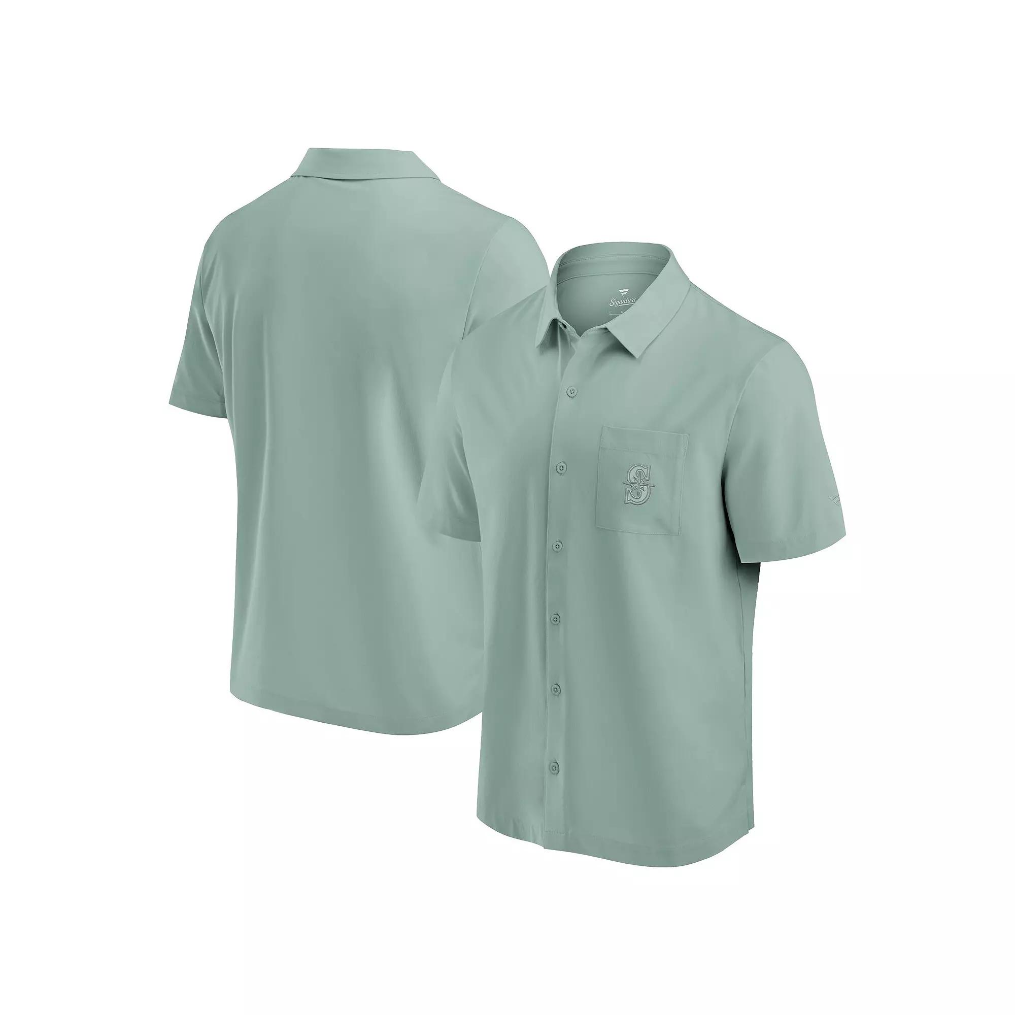 Men's Fanatics Green Seattle Mariners Front Office Button-Up Shirt,  Product Image