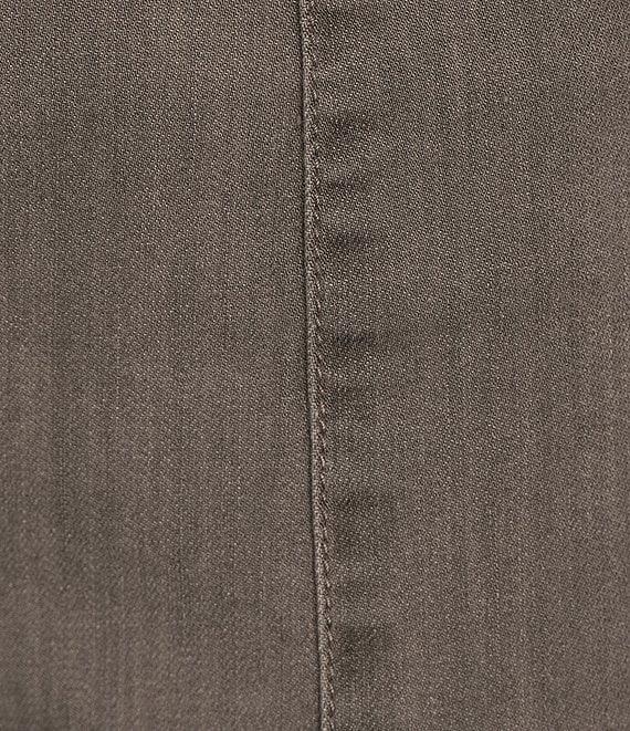 Intro Nia Hollywood Waist Seam Detail High Rise Straight Leg Pull-On Denim Pants Product Image