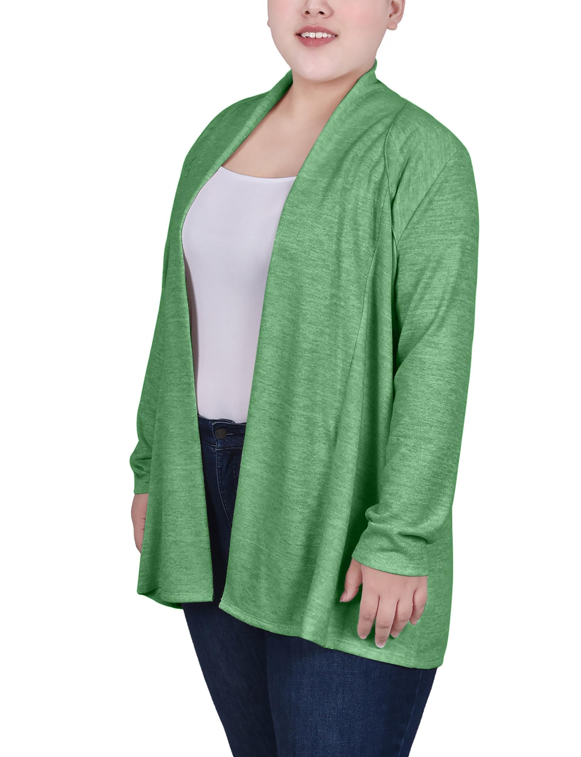 Zephyr Green Long Sleeve Cardigan - Plus Product Image