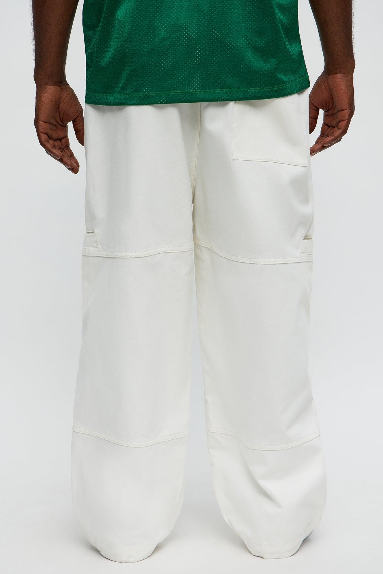 Baggy Damn Right Pants - Off White Male Product Image