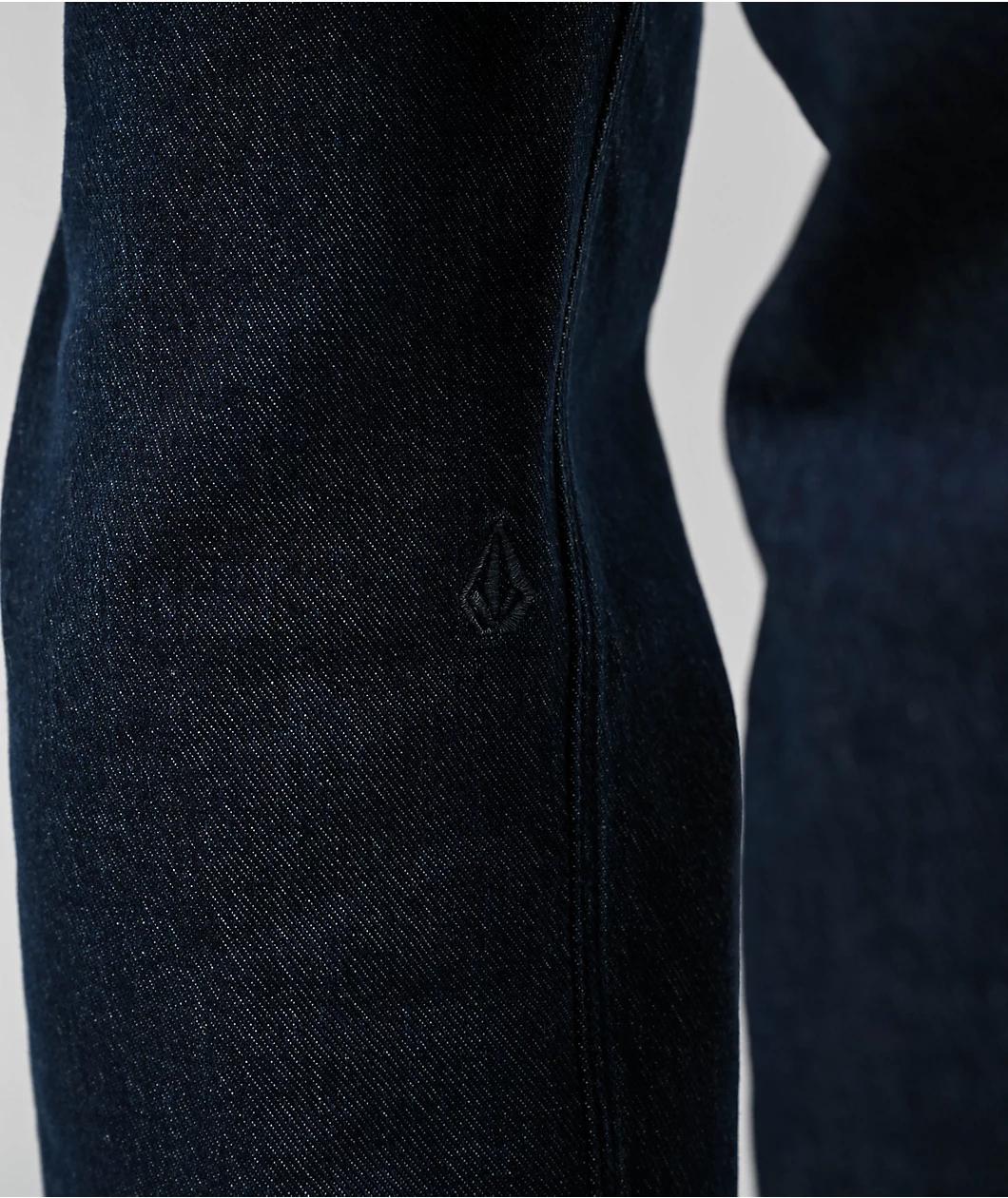 Volcom Solver Dark Blue Denim Jeans Product Image