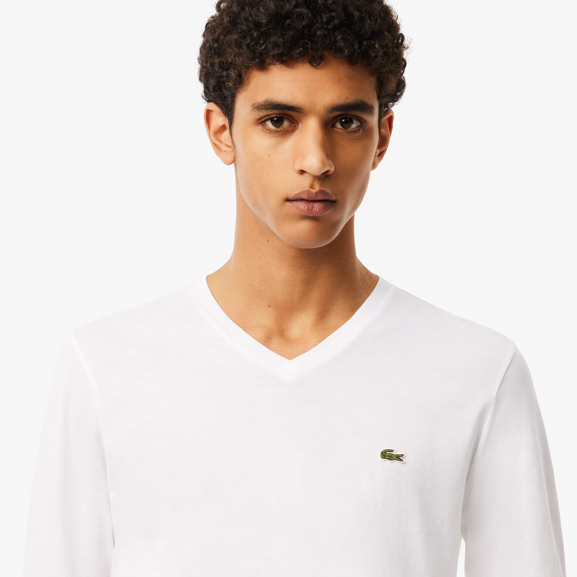 Men's Lightweight Pima Cotton V-Neck T-Shirt Product Image