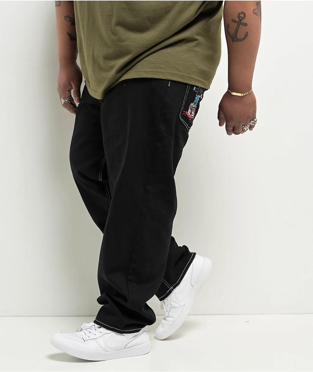 Empyre Blake Blue Wash Ultra Loose Skate Jeans Product Image