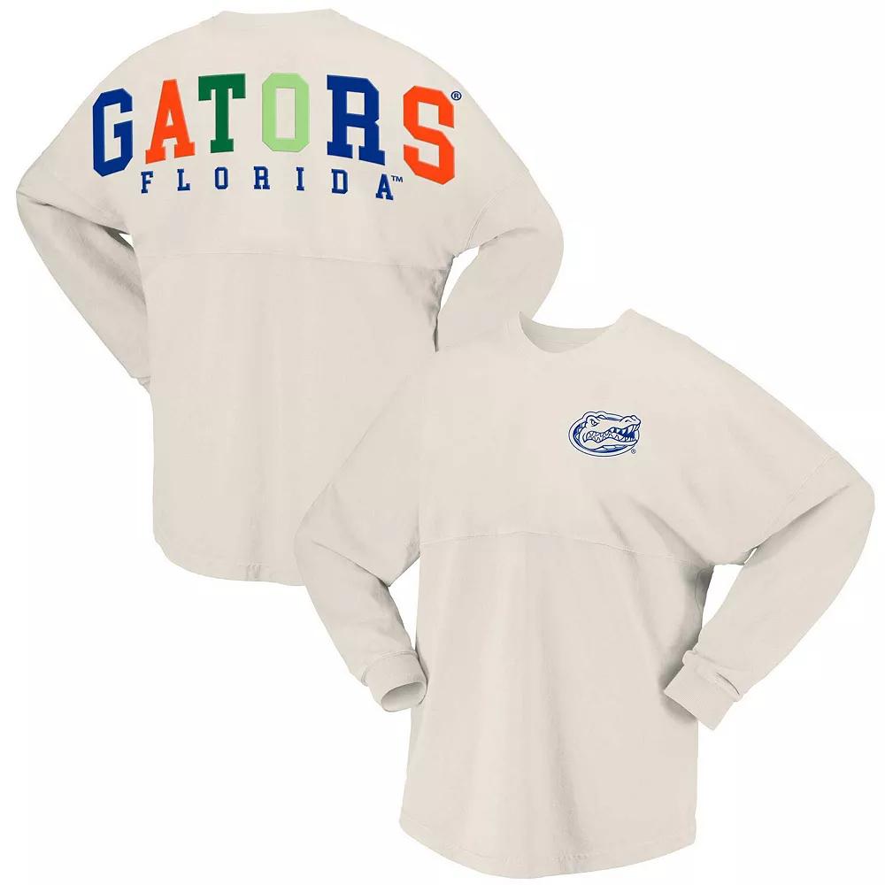 Women's Spirit Jersey Tan Florida Gators Rainbow Arch Long Sleeve T-Shirt, Size: Medium, Team Product Image