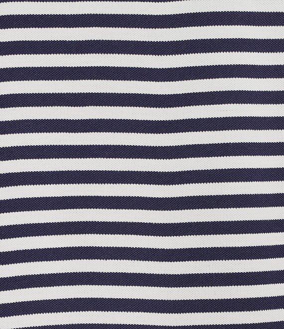 Jones New York Stripe Dolman Sleeve Crew Neck Side Tie Shirt Product Image