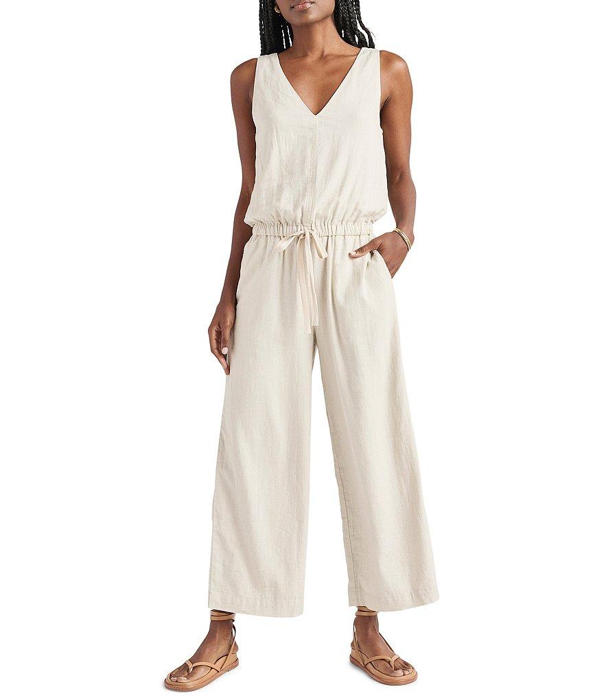 Splendid Kali V-Neck Sleeveless Wide Leg Jumpsuit Product Image