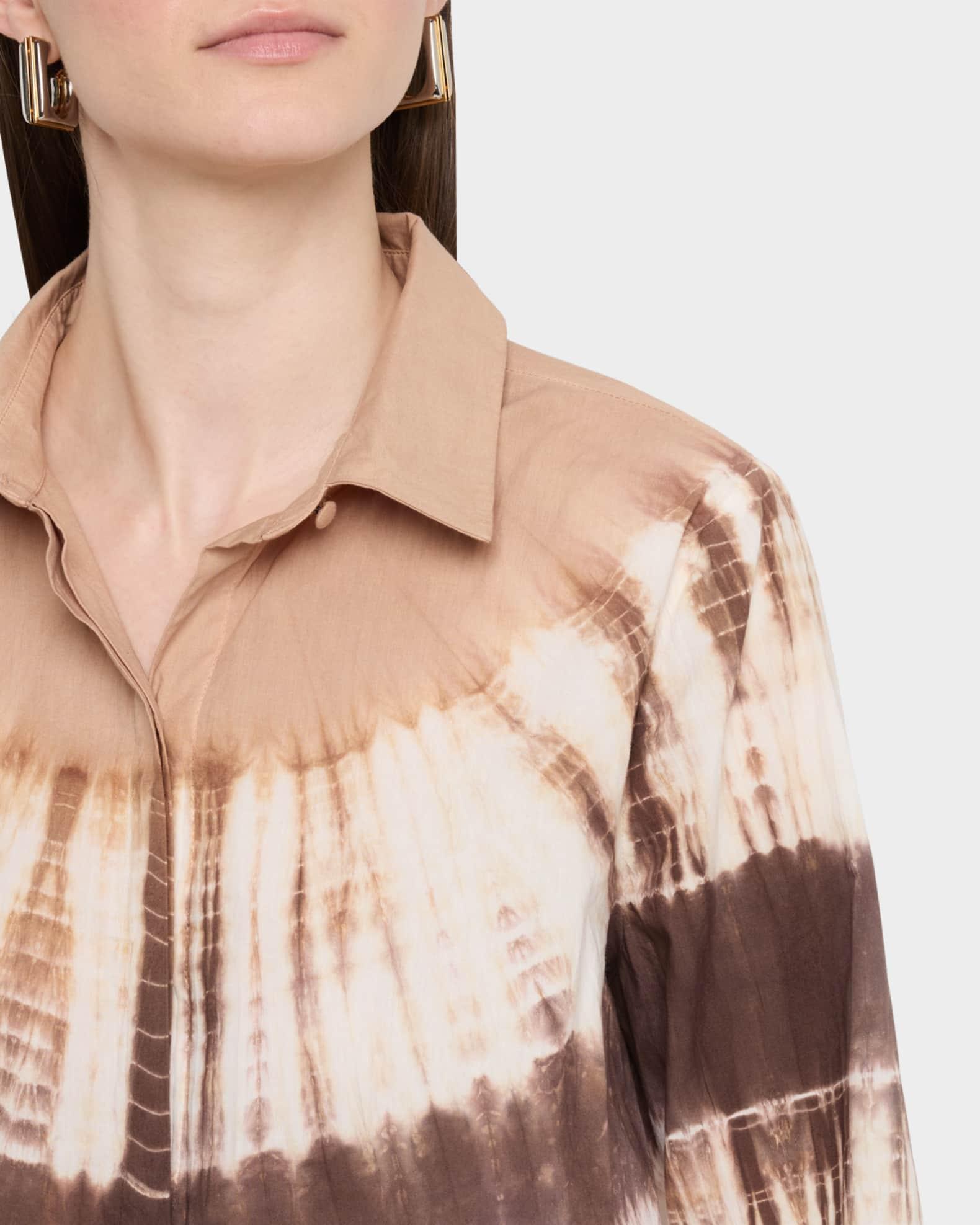 Cadia Tie-Dye Cotton Blouse Product Image