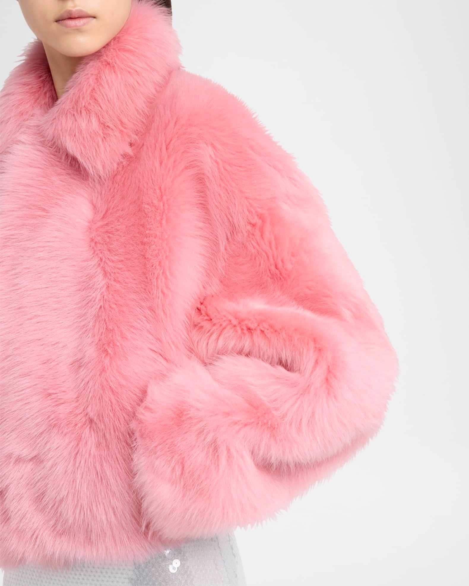 Toscana Sheep Shearling Crop Jacket Product Image