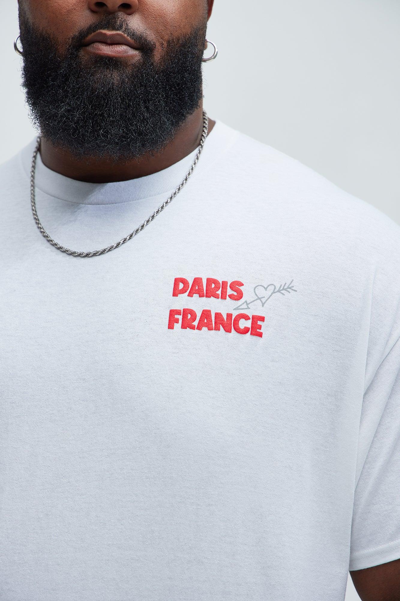 Paris Doodle Short Sleeve Tee - White Product Image