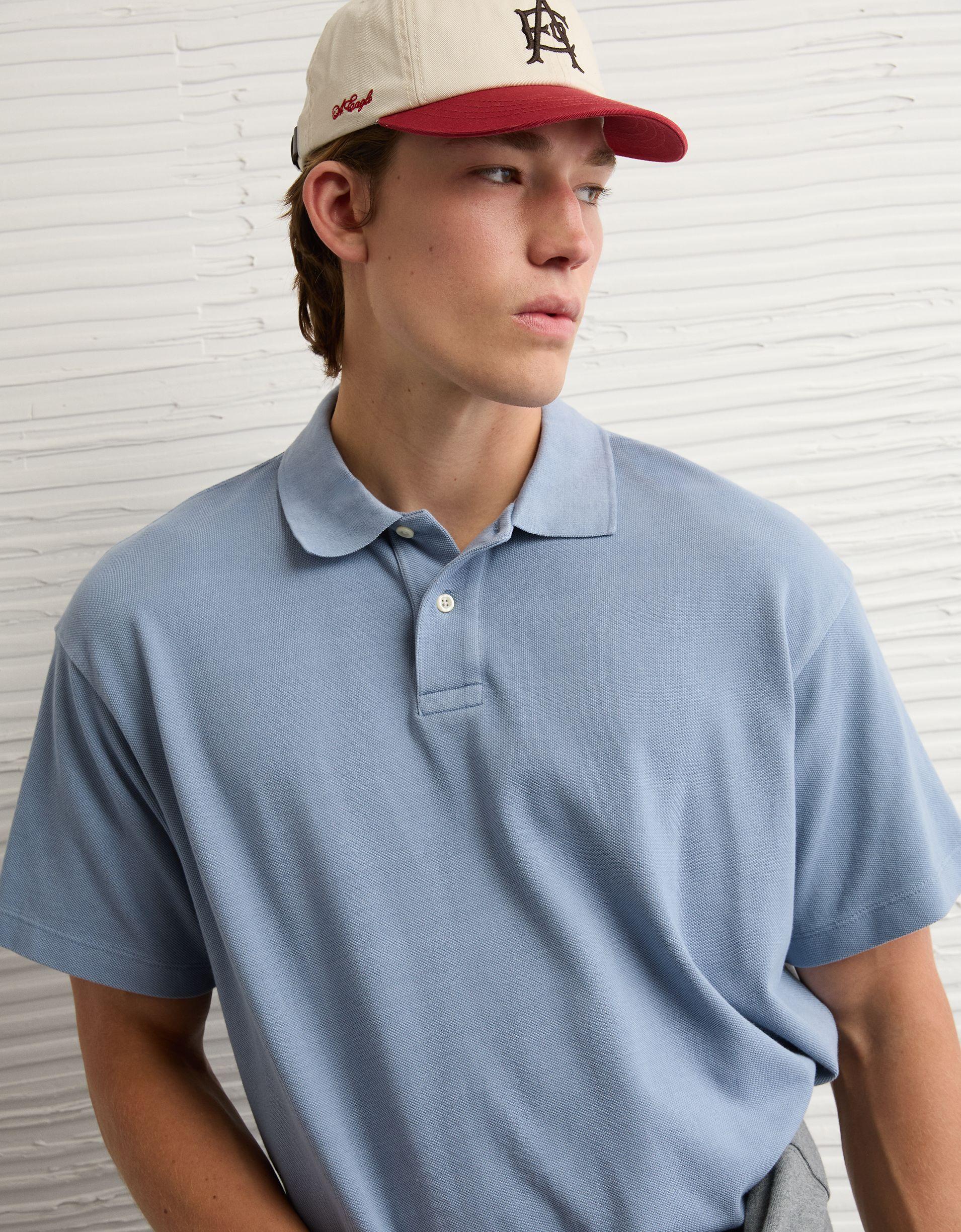 AE Boxy Polo Shirt Product Image