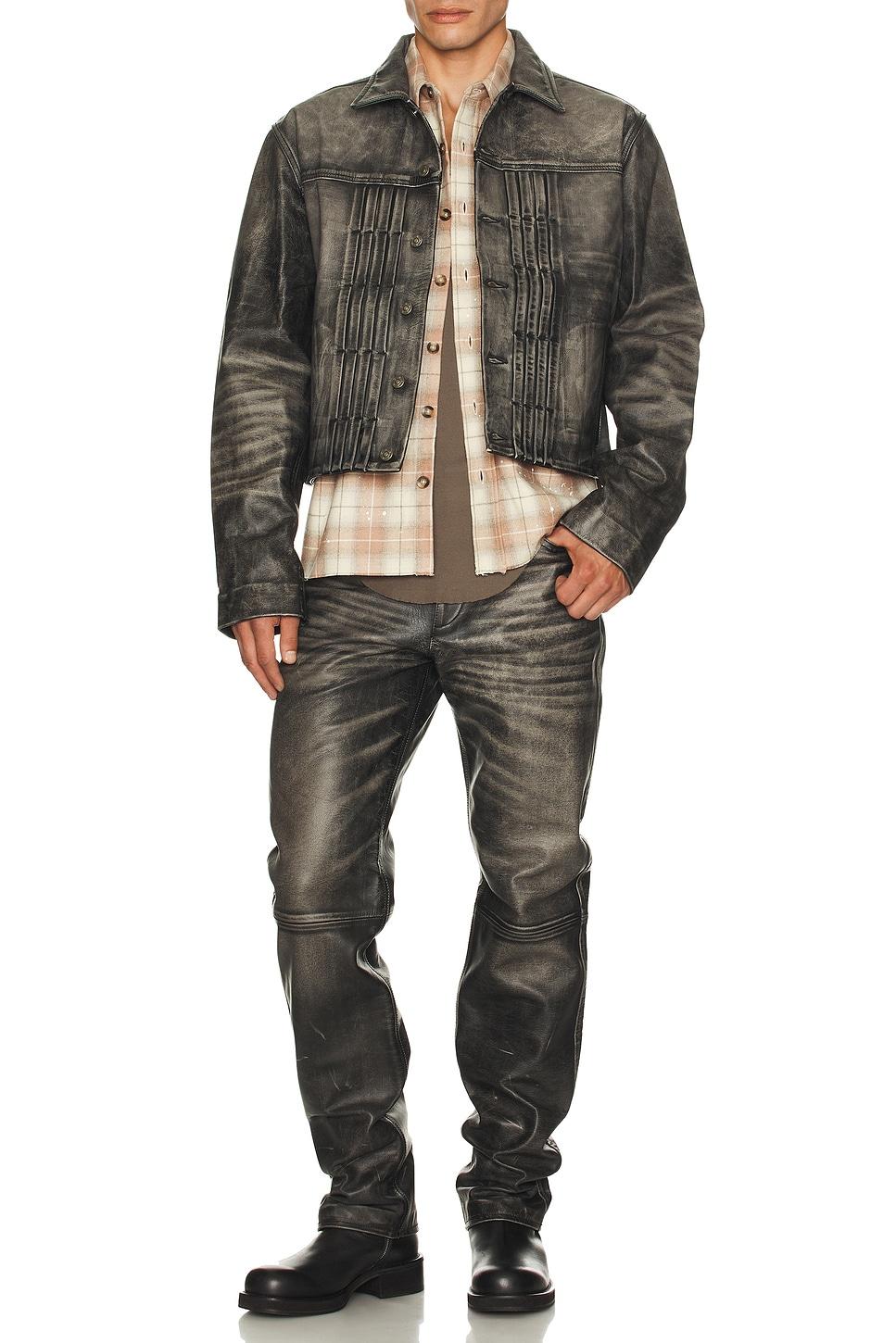 Leather Trucker Jacket Product Image
