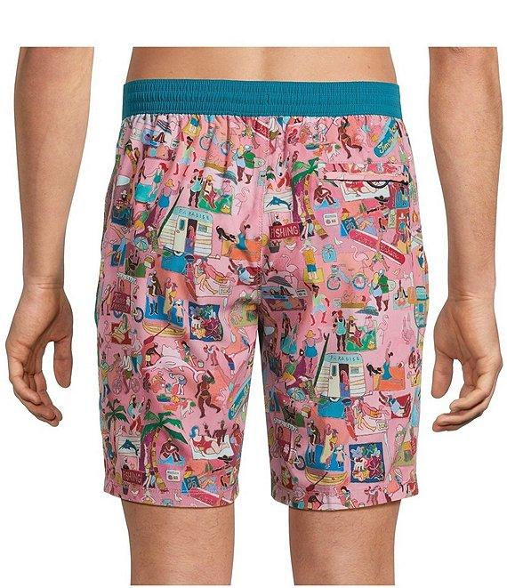 Tommy Bahama Baja Scenic To Believe It 8#double; Inseam Swim Trunks Product Image