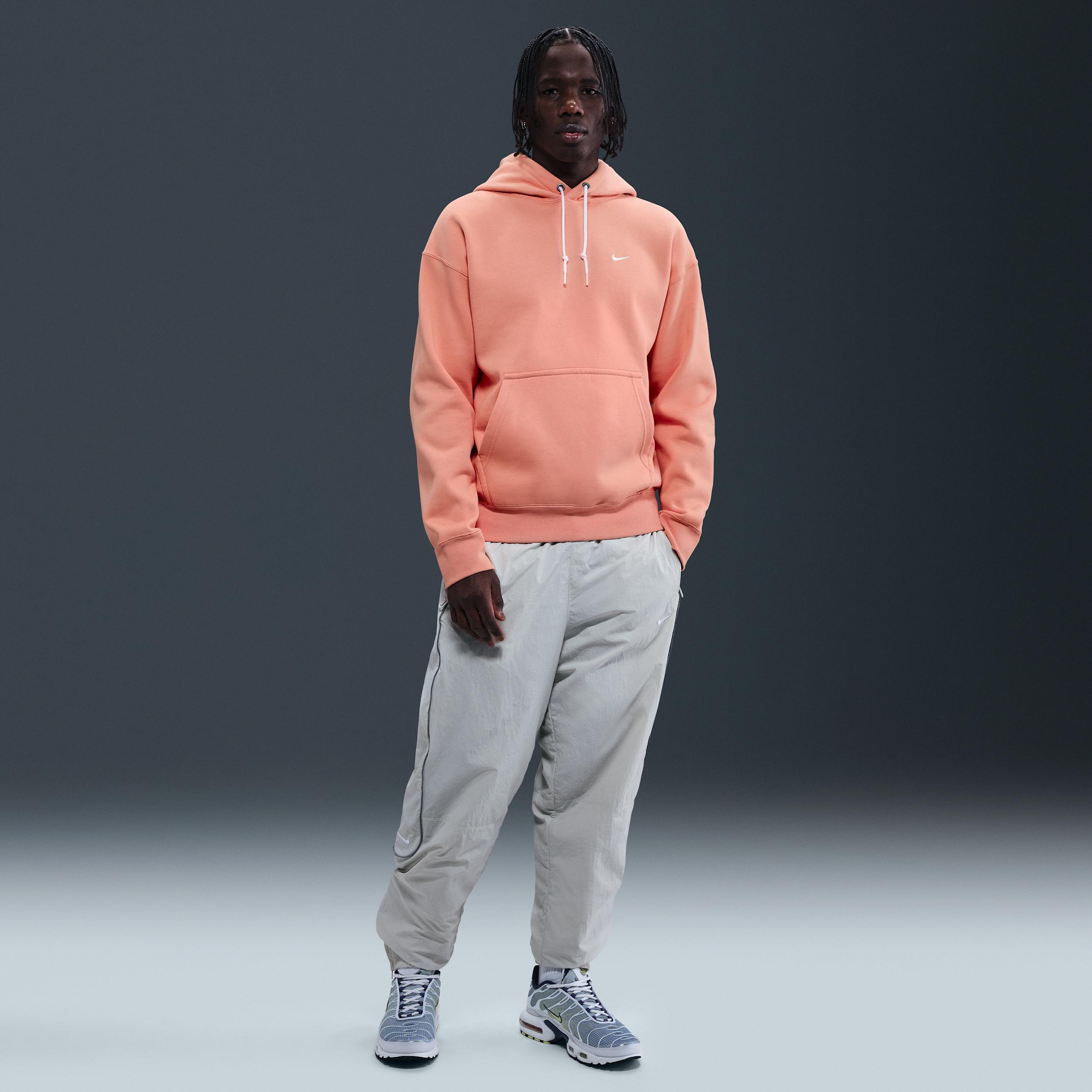 Nike Mens Solo Swoosh Fleece Pullover Hoodie | DX1355-844 Product Image