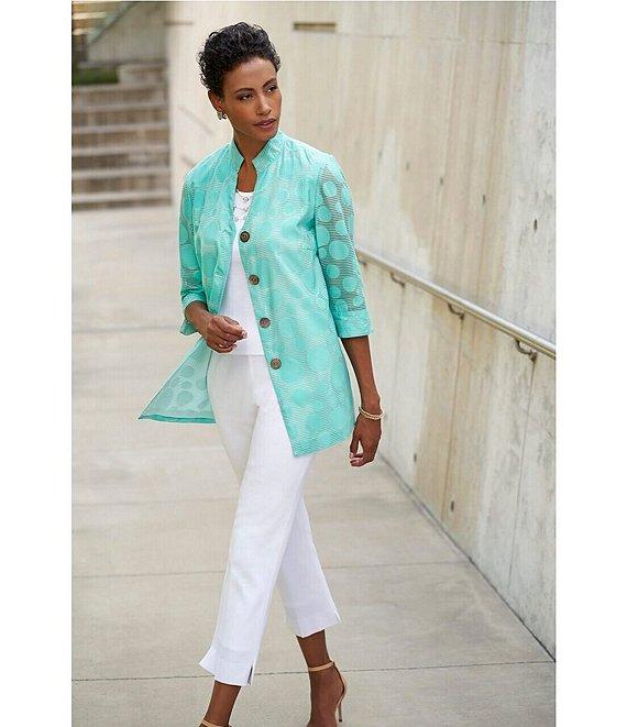 Ming Wang Lined Knit Pull-On Ankle Pants Product Image