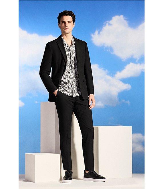 Perry Ellis Big & Tall Performance Stretch Dobby Louis Suit Separates Jacket Product Image