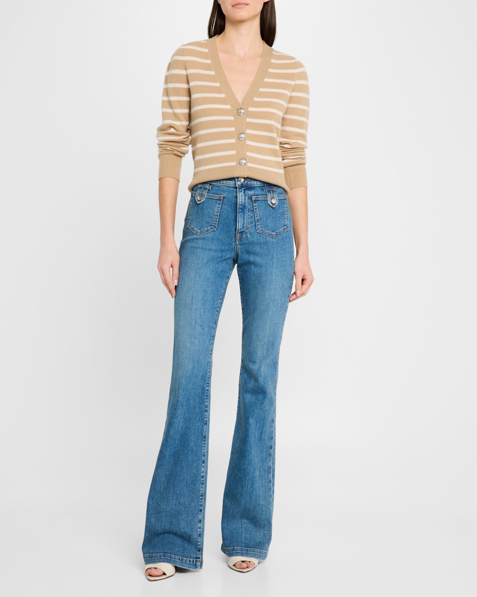 Beverly High-Rise Skinny Flare Jeans Product Image