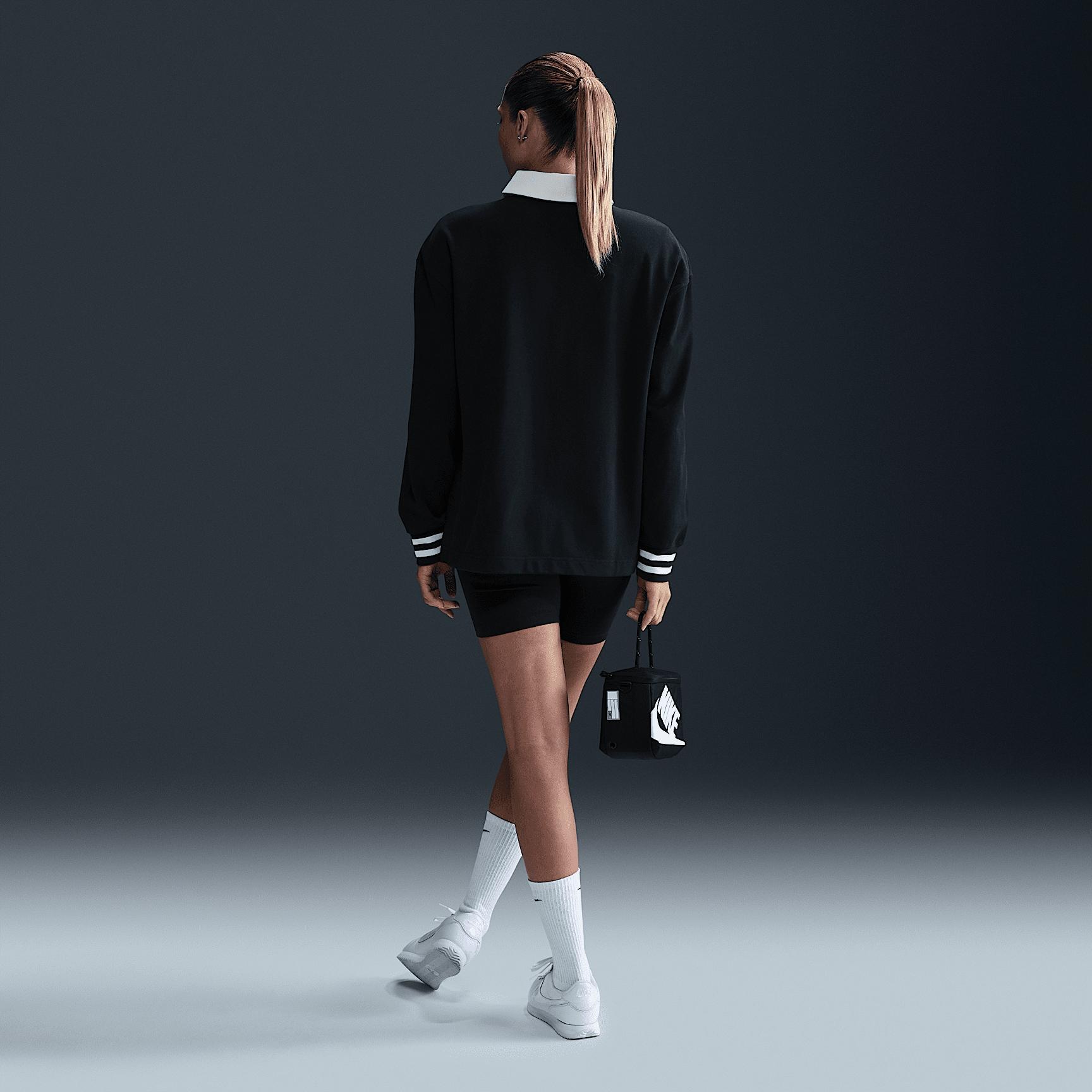 Women's Nike Sportswear Essential Oversized Long-Sleeve Polo Product Image