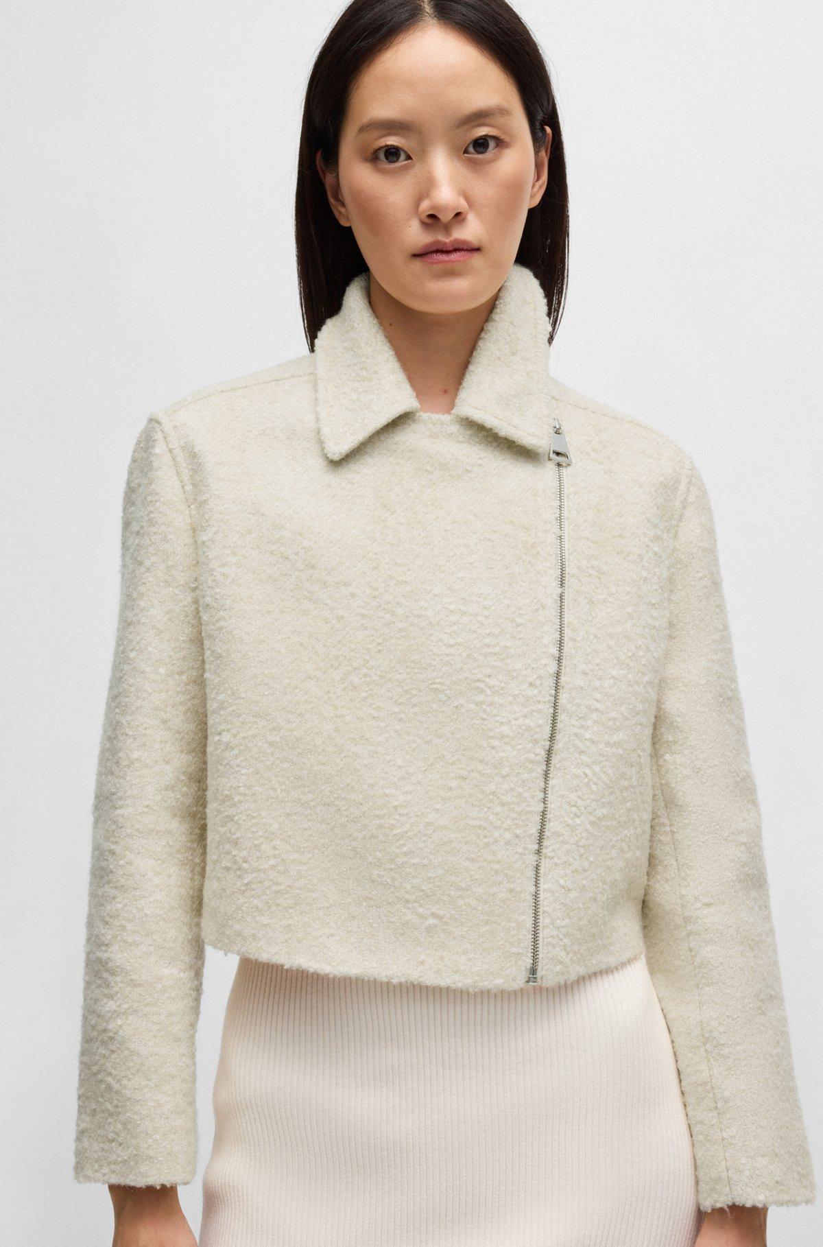 Zip-up jacket in bouclé fabric Product Image