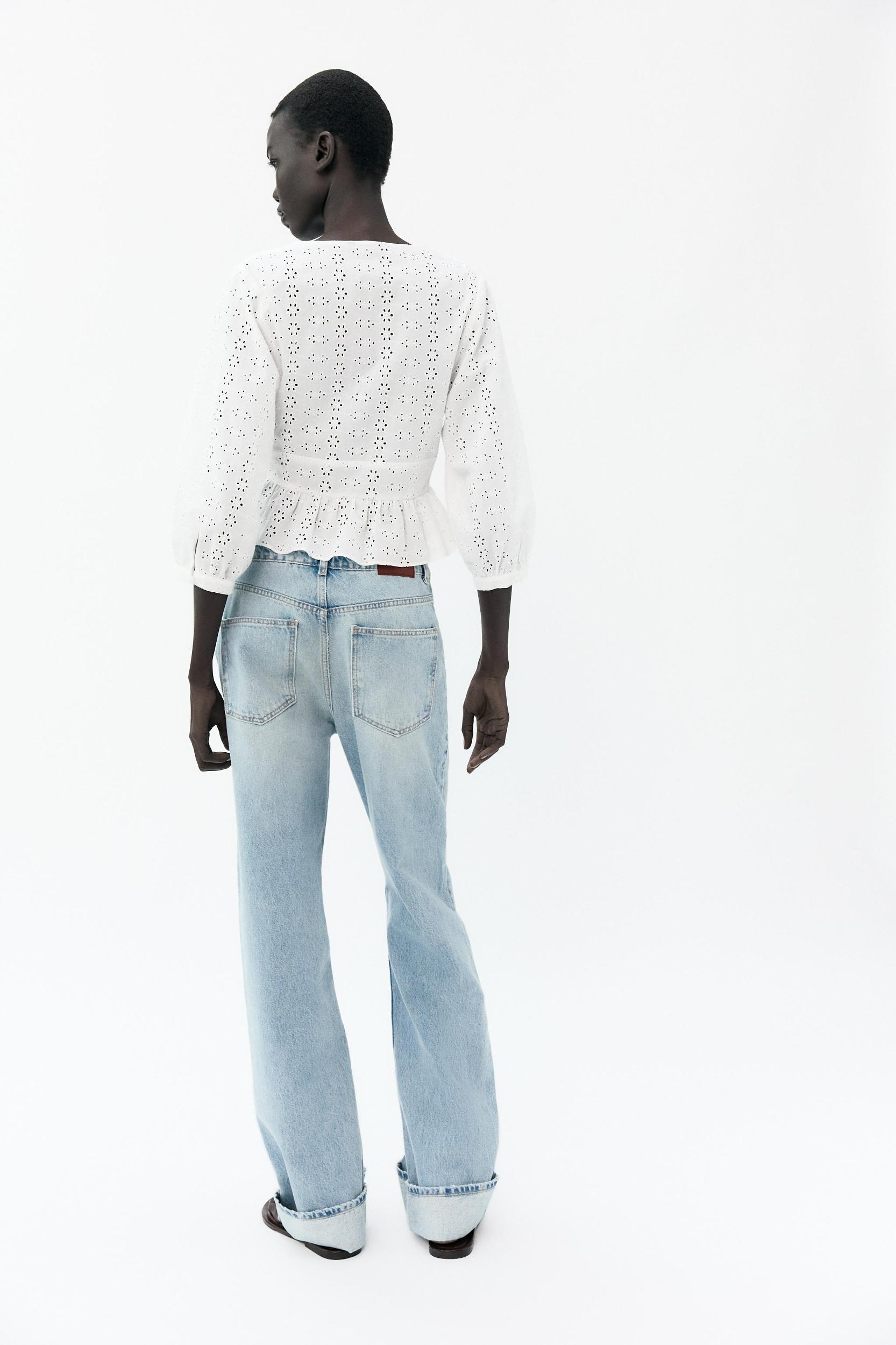 EYELET EMBROIDERY SHIRT Product Image