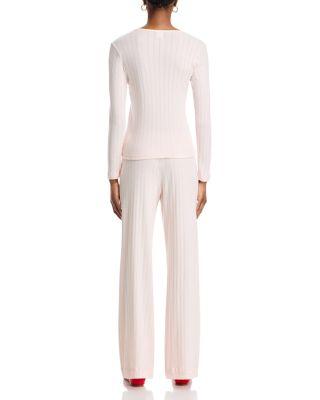 Pointelle Long Sleeve Top Product Image