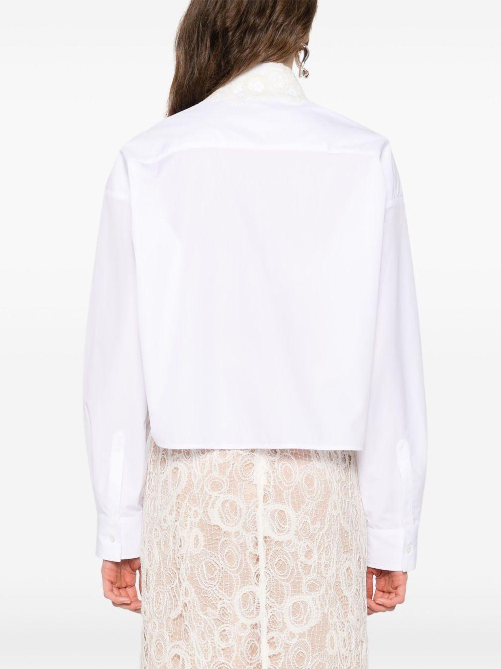embellished-collar shirt Product Image