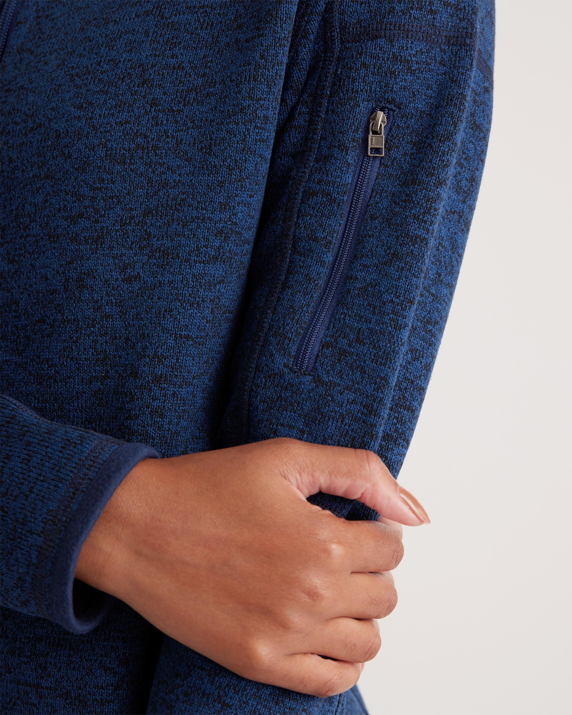 Quince | Women's Sweater-Knit Fleece Full-Zip Jacket Size XS, Recycled Polyester Product Image