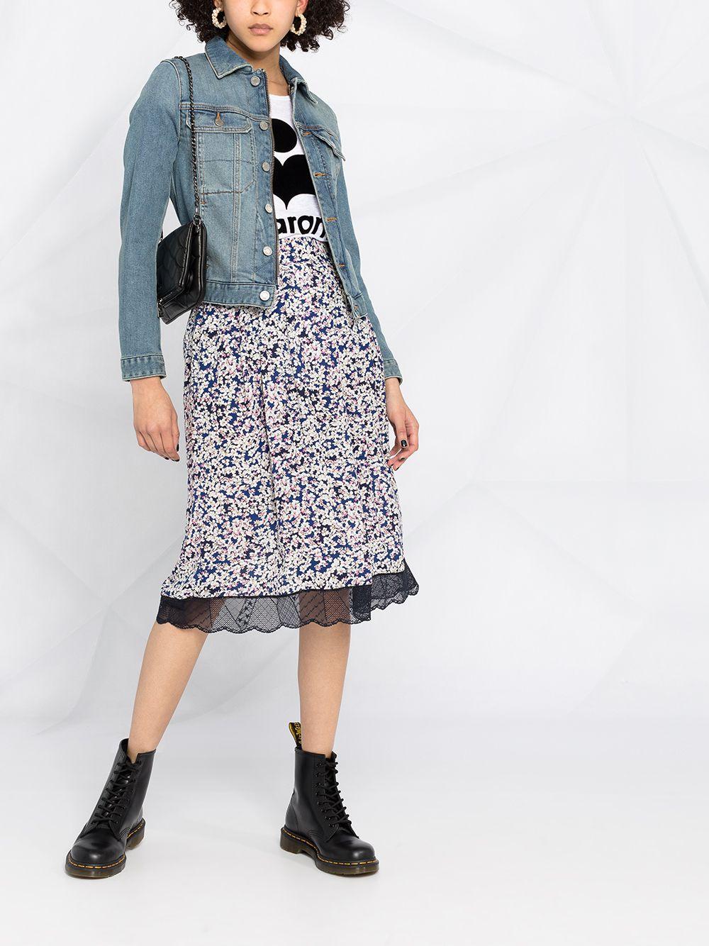 button-front denim jacket Product Image