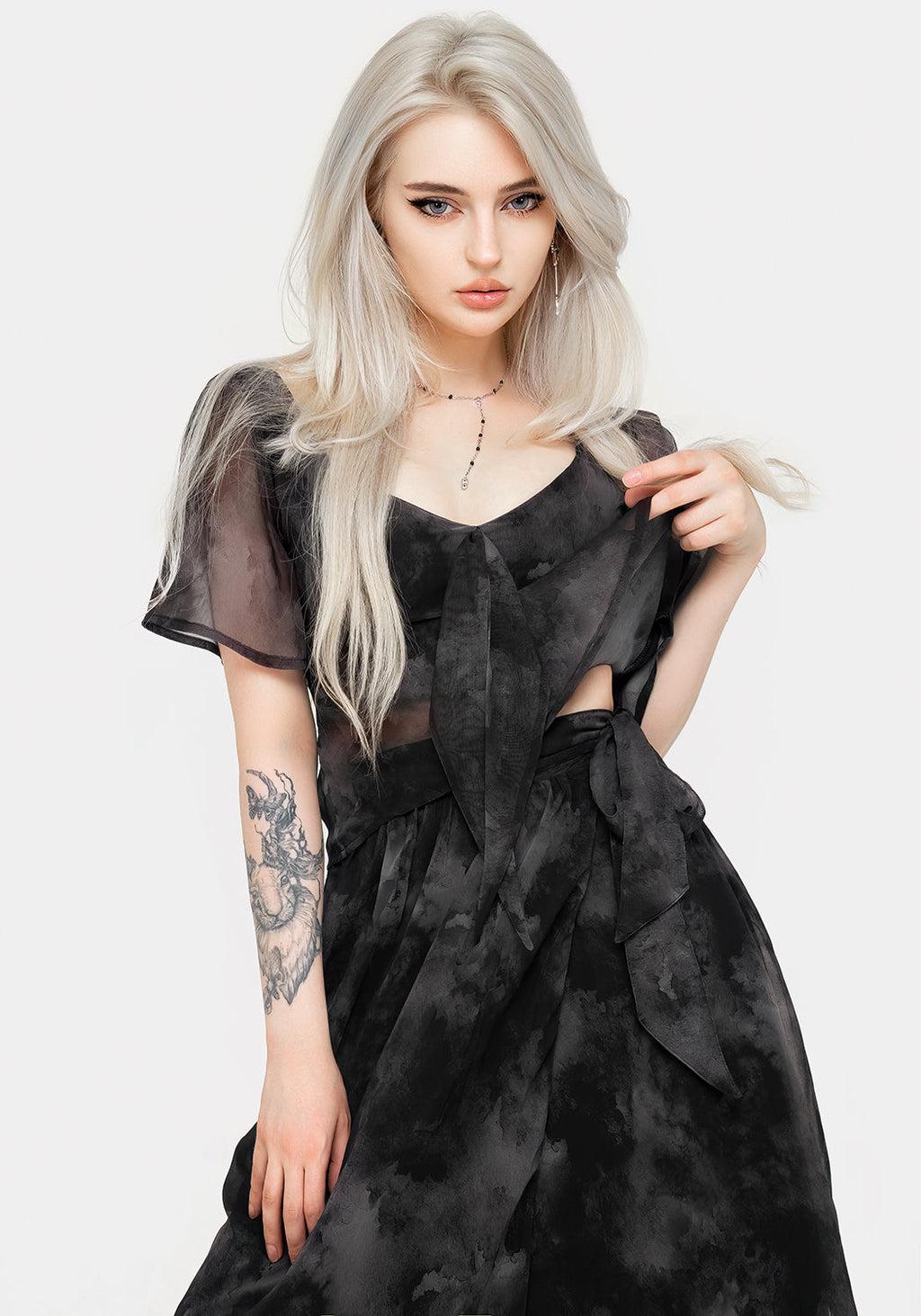 Tempest Tie Waist Midaxi Skirt Product Image