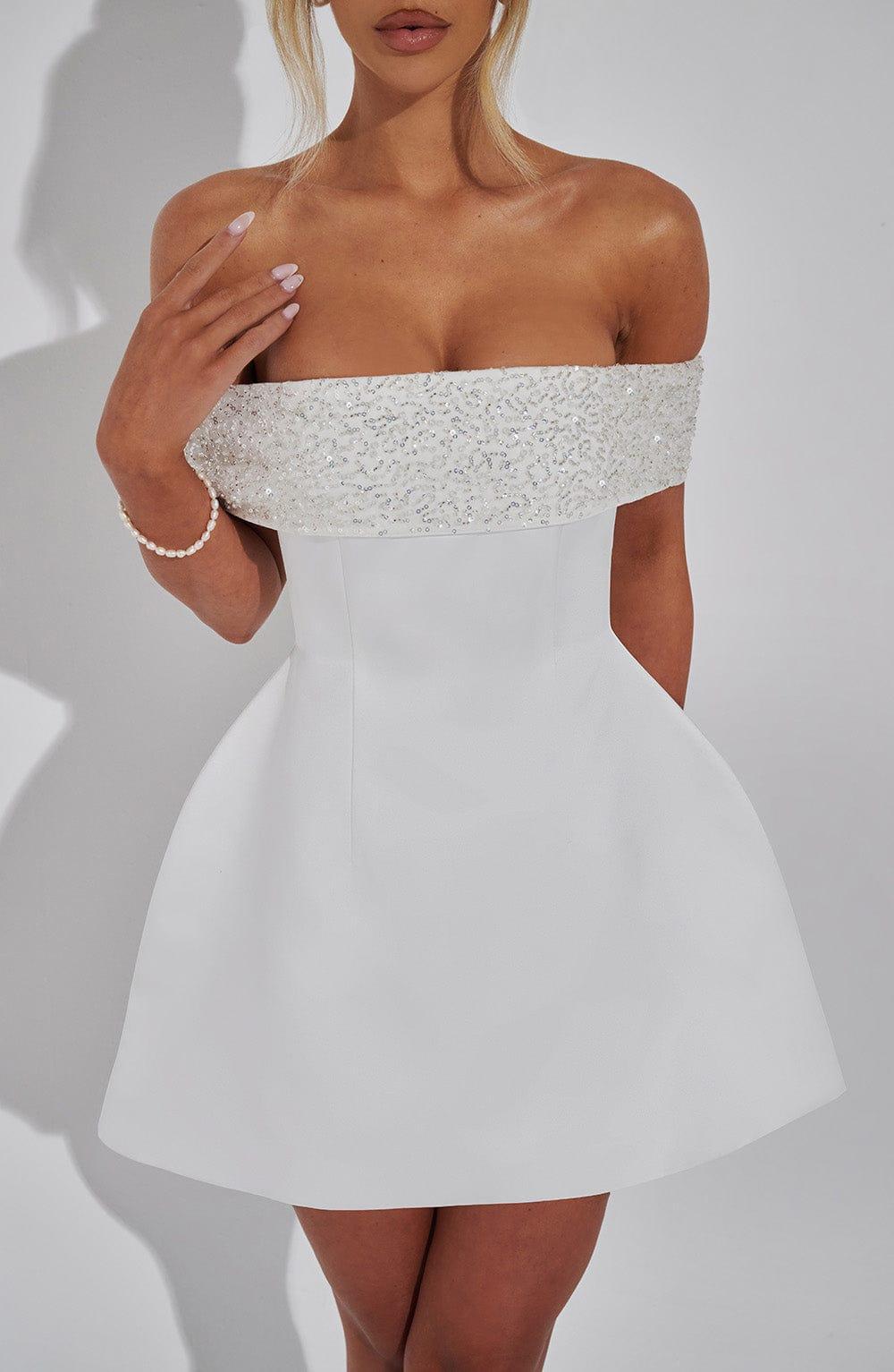 Noelle Mini Dress - Ivory Product Image