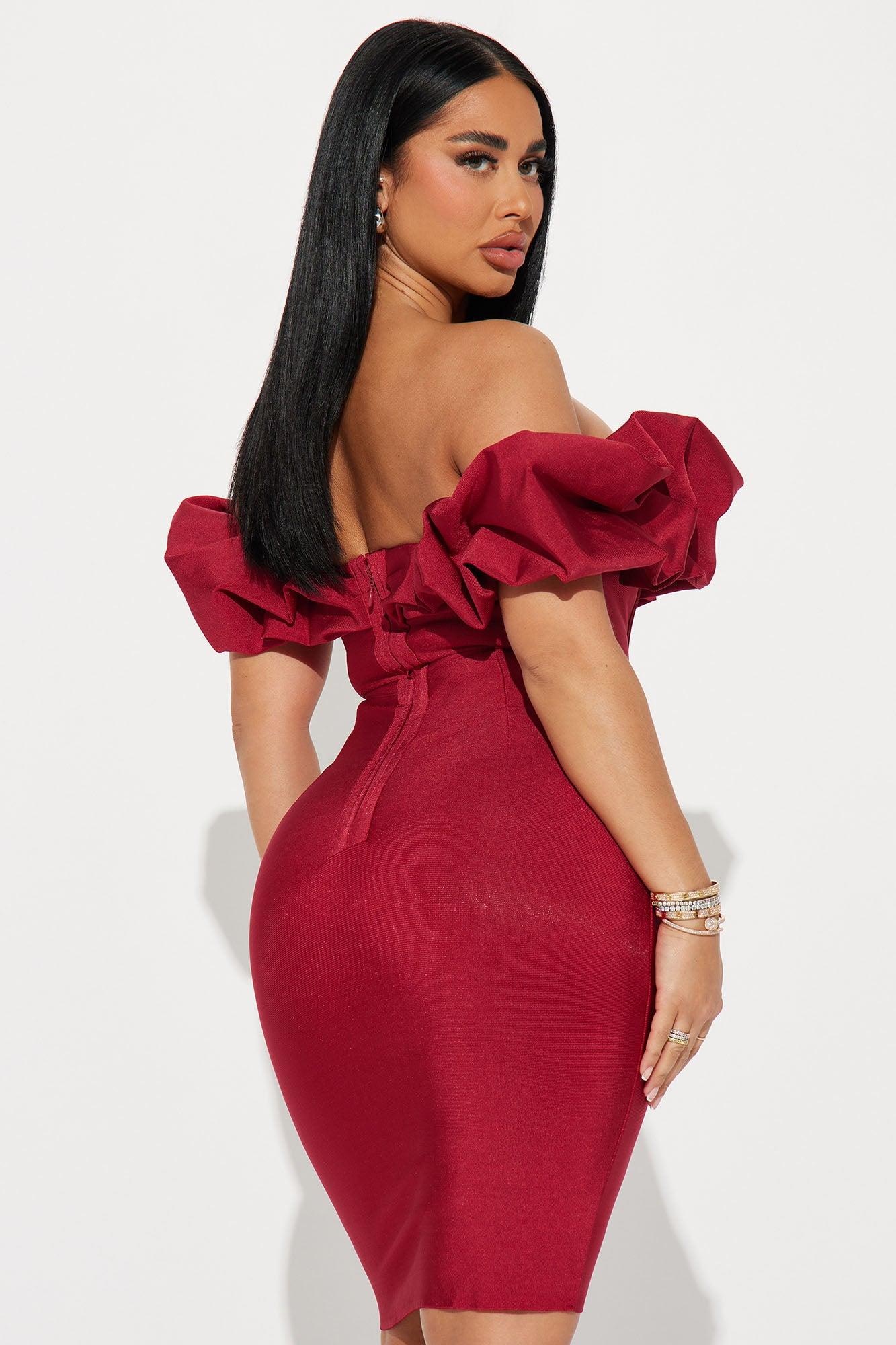 Belinda Bandage Mini Dress - Red Product Image