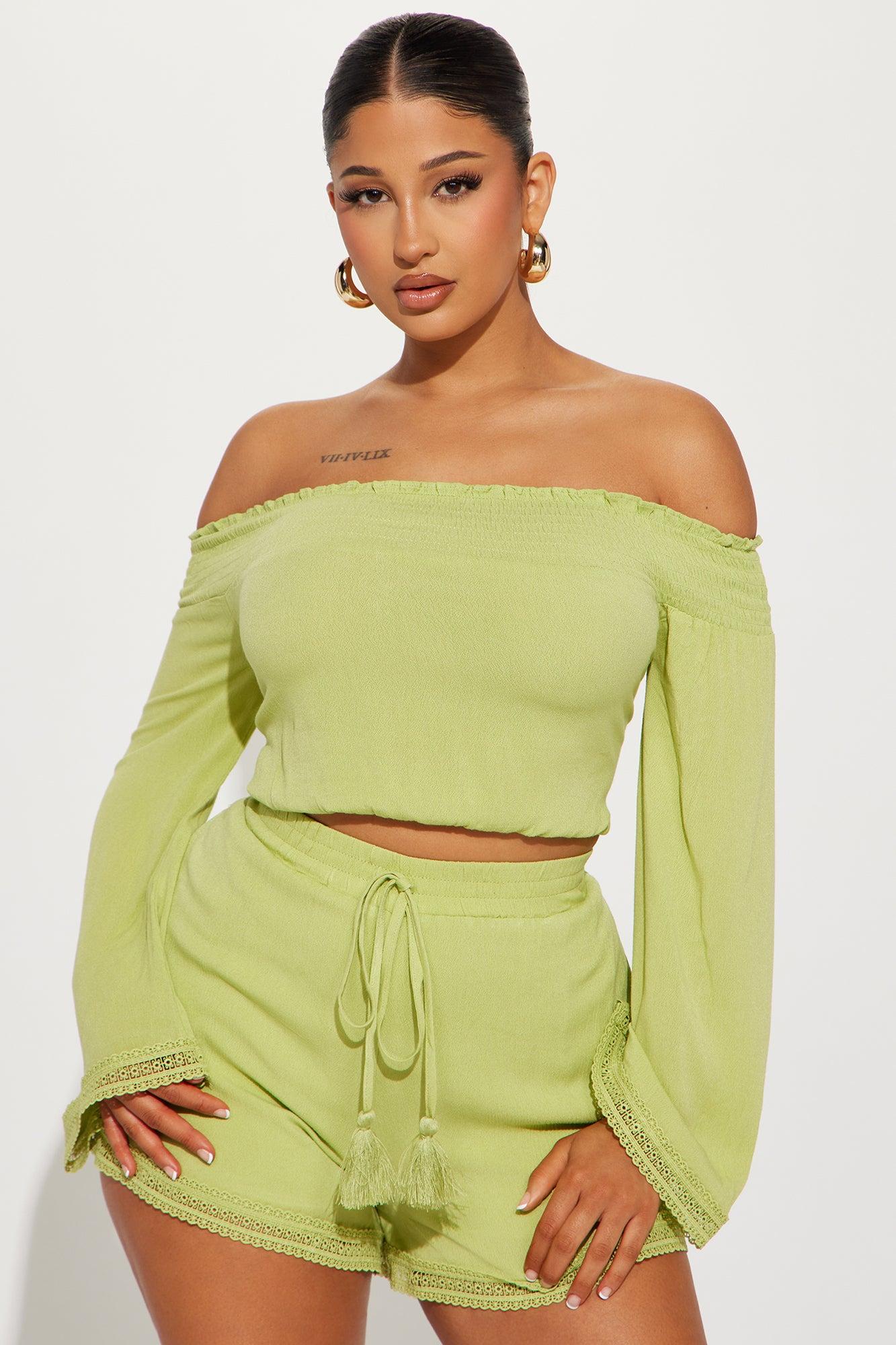 Down Time Short Set - Green Product Image