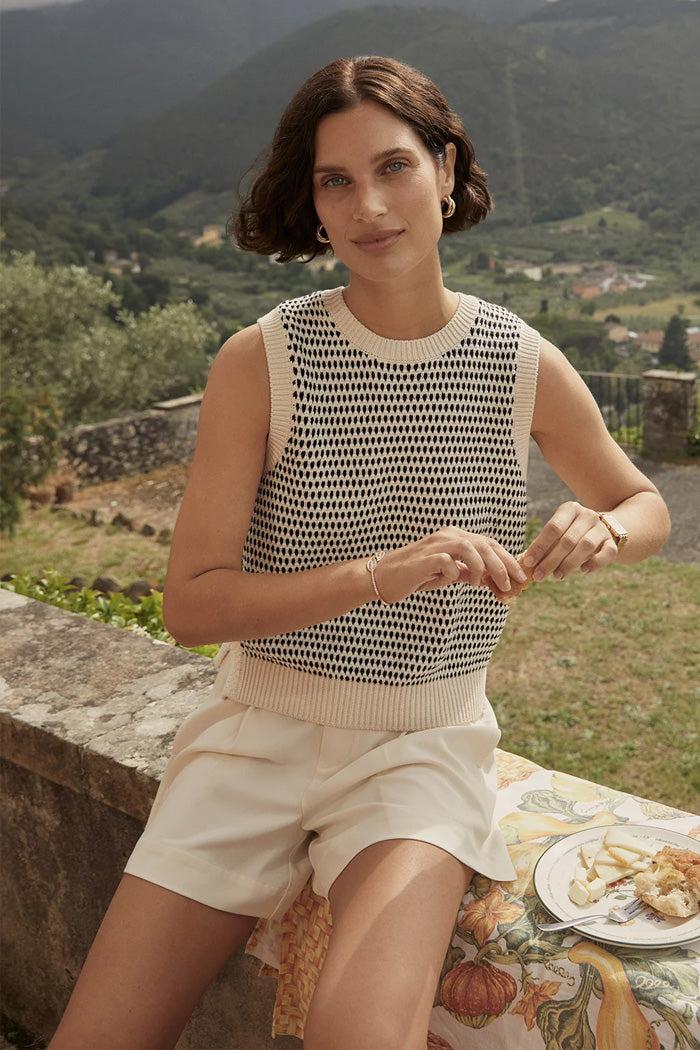 Knowles Textured Knit Vest Product Image