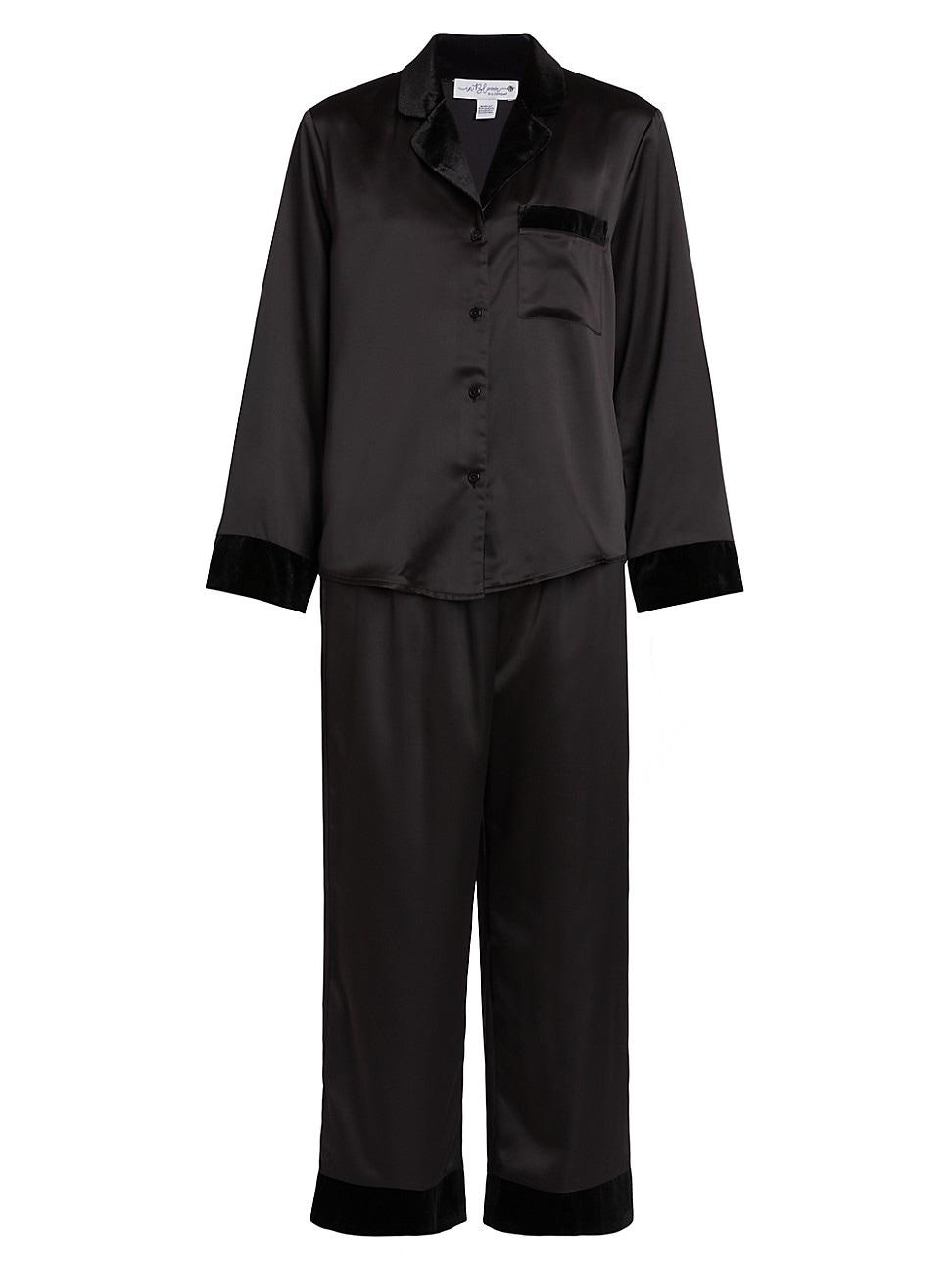 Womens Elora Satin Pajamas Product Image