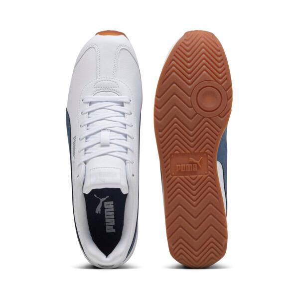 PUMA Turin III Men's Sneakers in White/Inky Blue/Gum Product Image