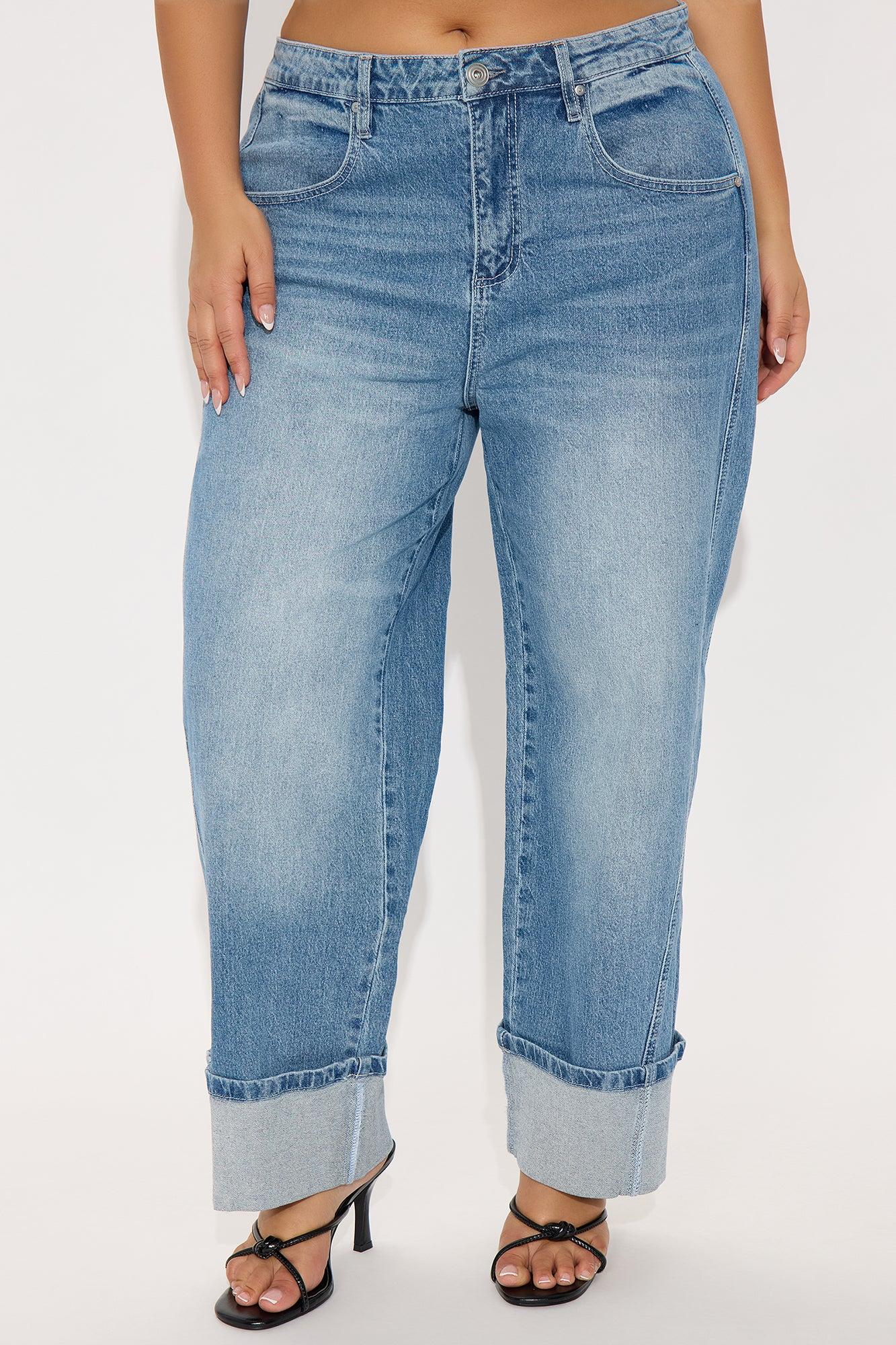Straight To Heart Barrel Leg Denim Jeans - Light Wash Female Product Image