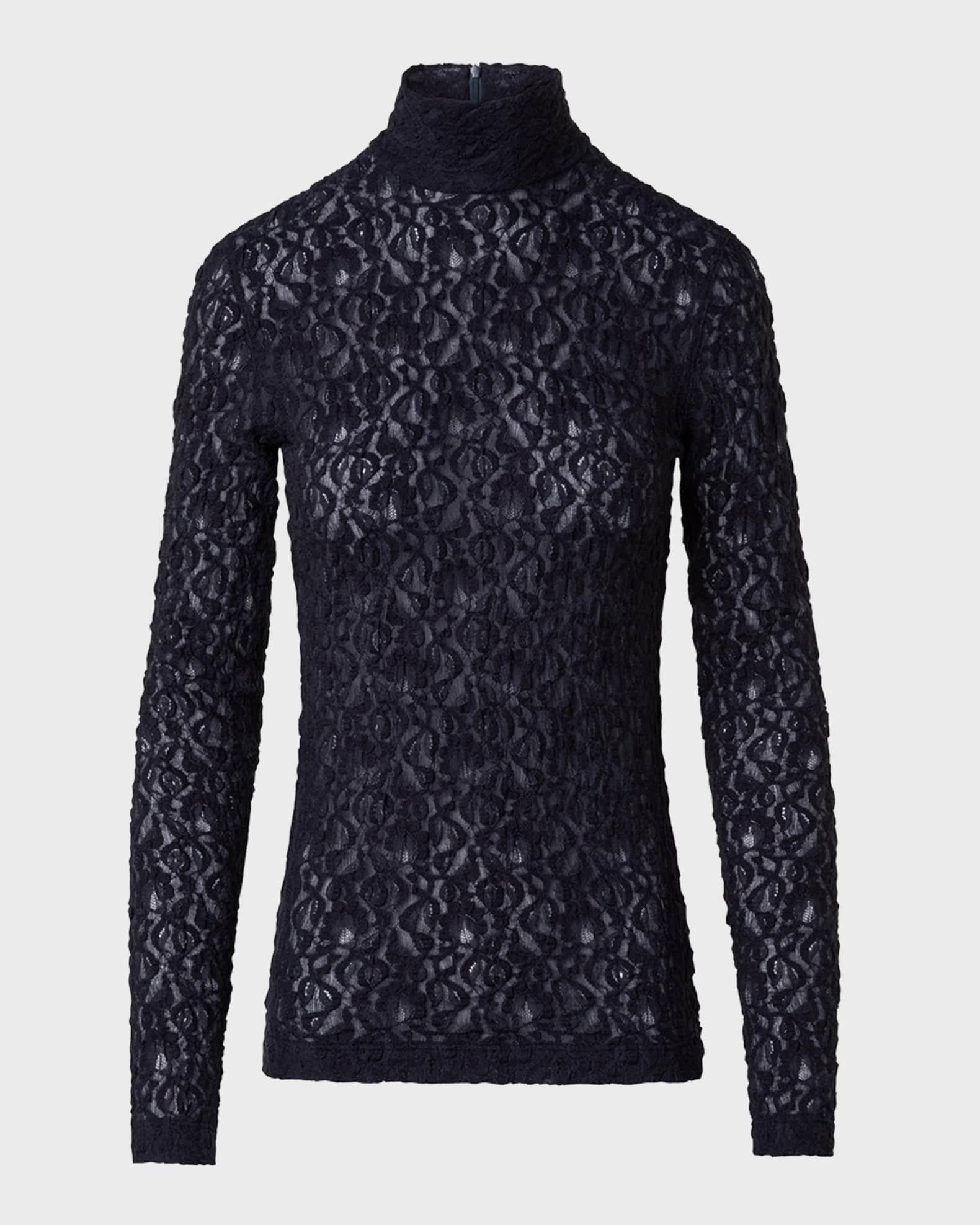 Stretch Cotton Lace Top Product Image