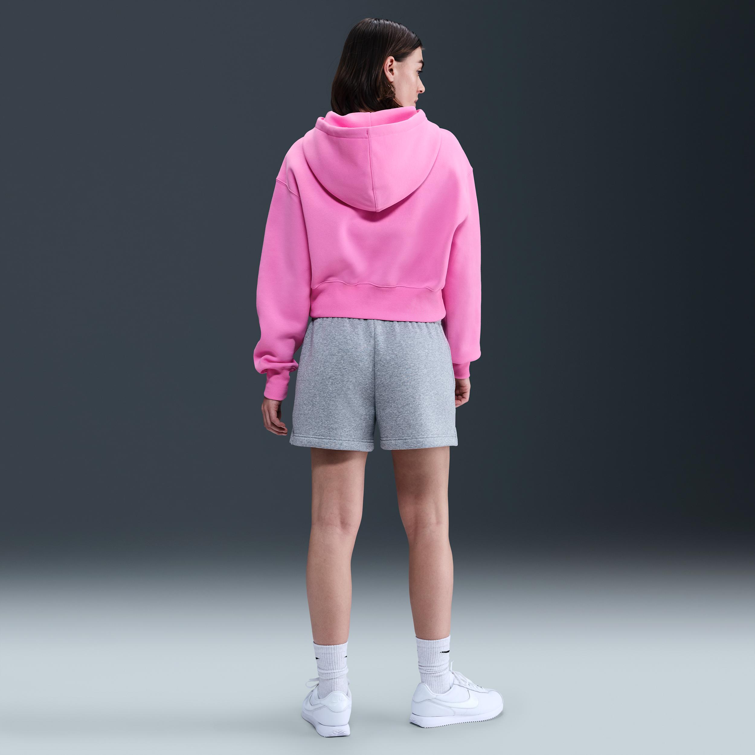 Womens Nike Sportswear Phoenix Fleece Loose Full-Zip Cropped Hoodie | HV2426-675 Product Image