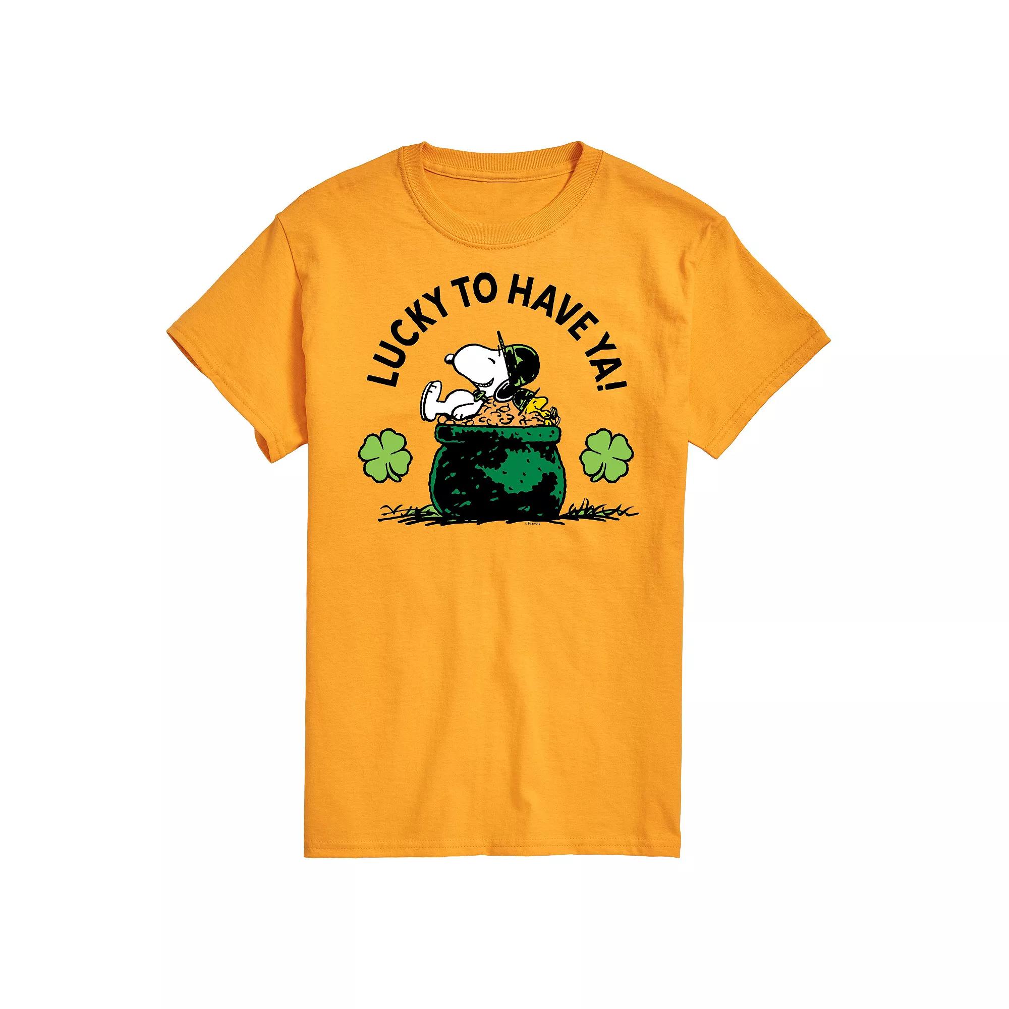 Men's Peanuts Lucky To Have Ya Tee,  Product Image