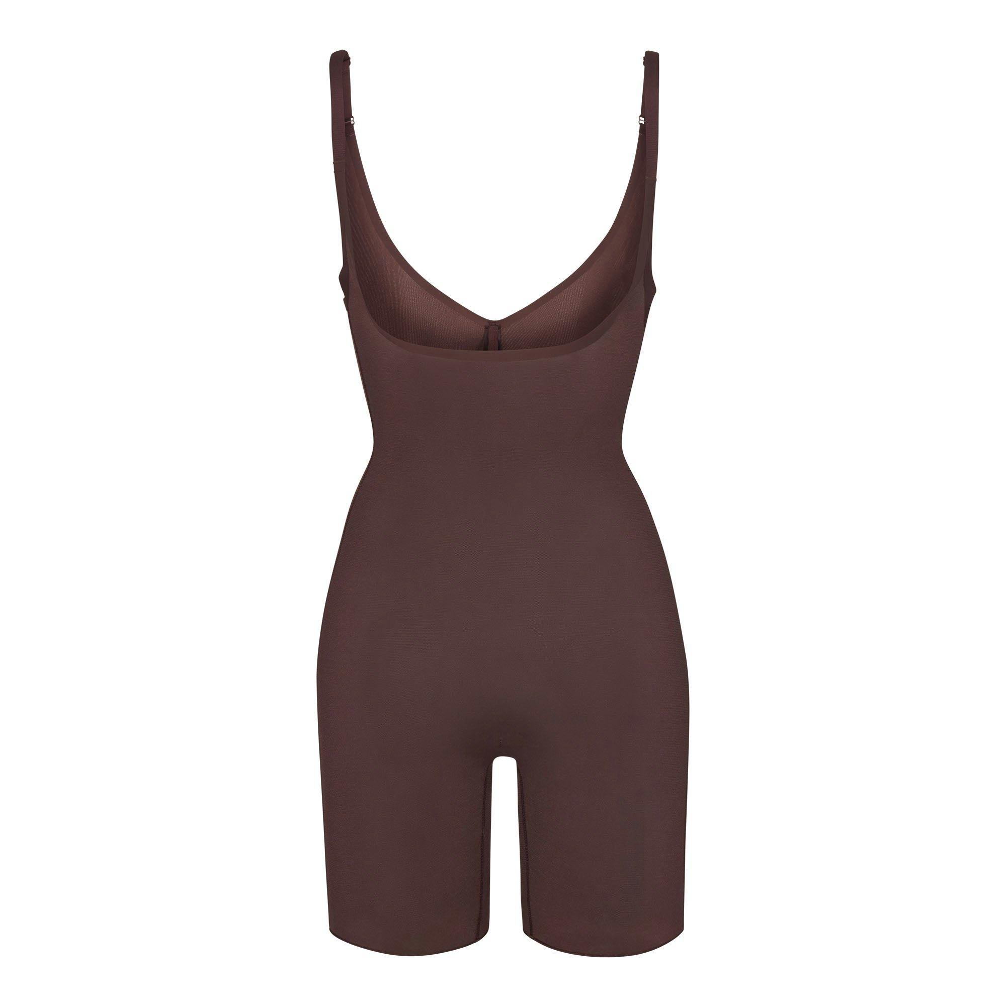 SHEER SCULPT OPEN BUST BODYSUIT | COCOA Product Image