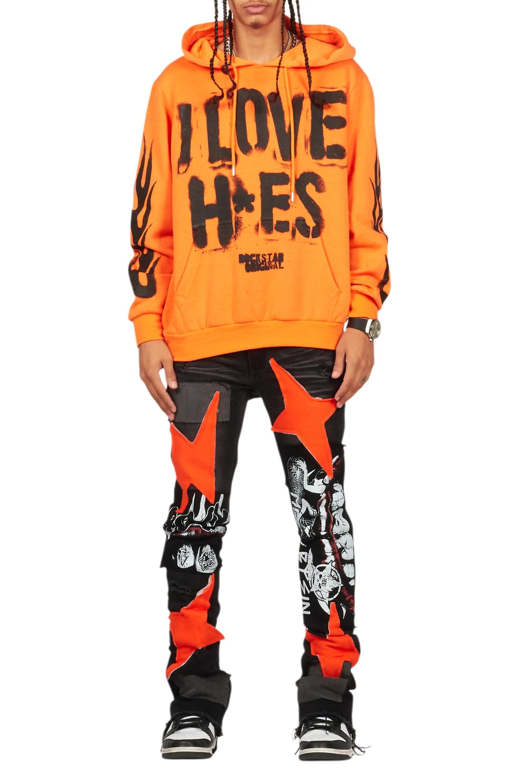 Vadim Black Patchwork Stacked Flare Jean Male Product Image